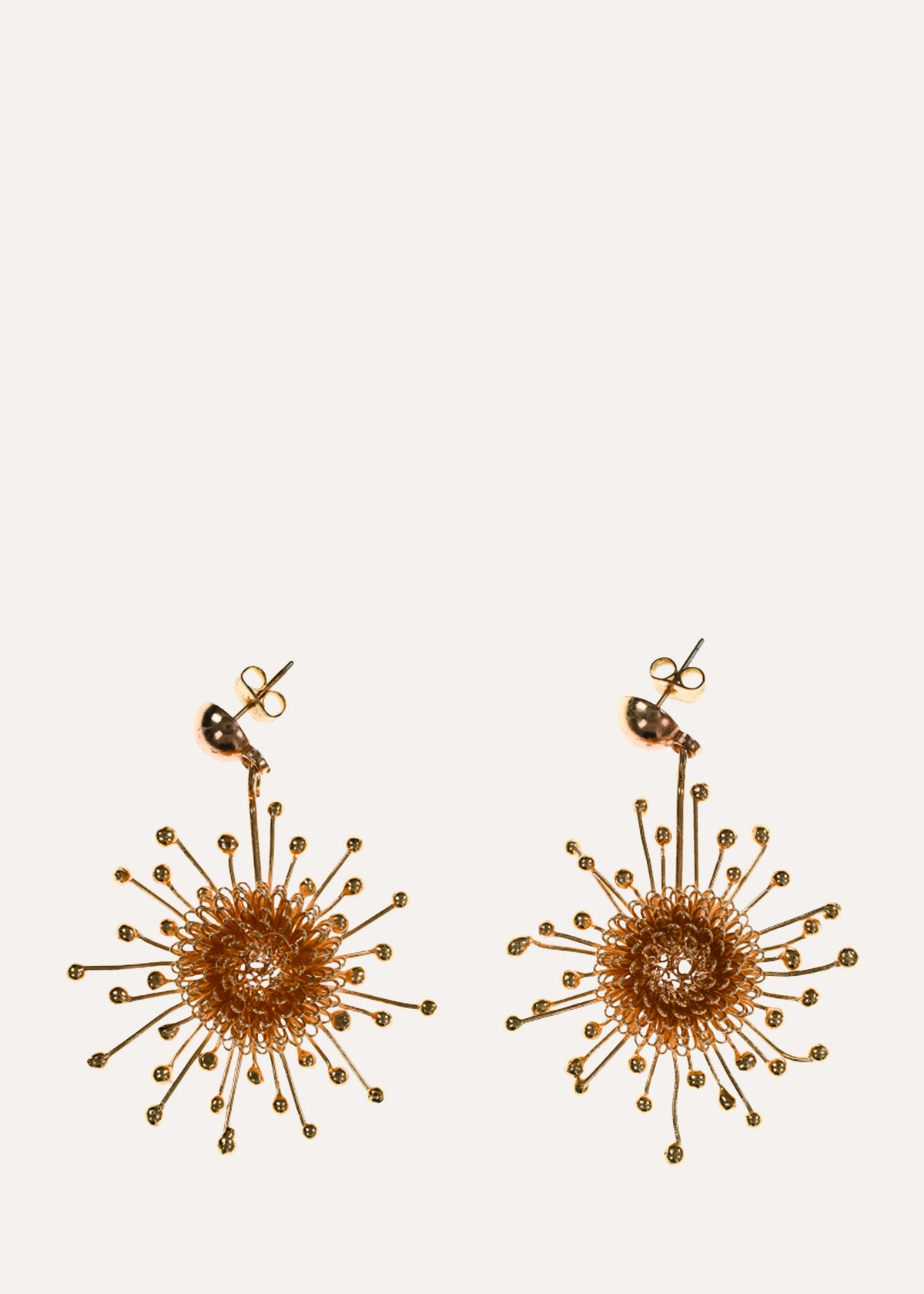 Boucles d'oreilles dorées - Taboua
