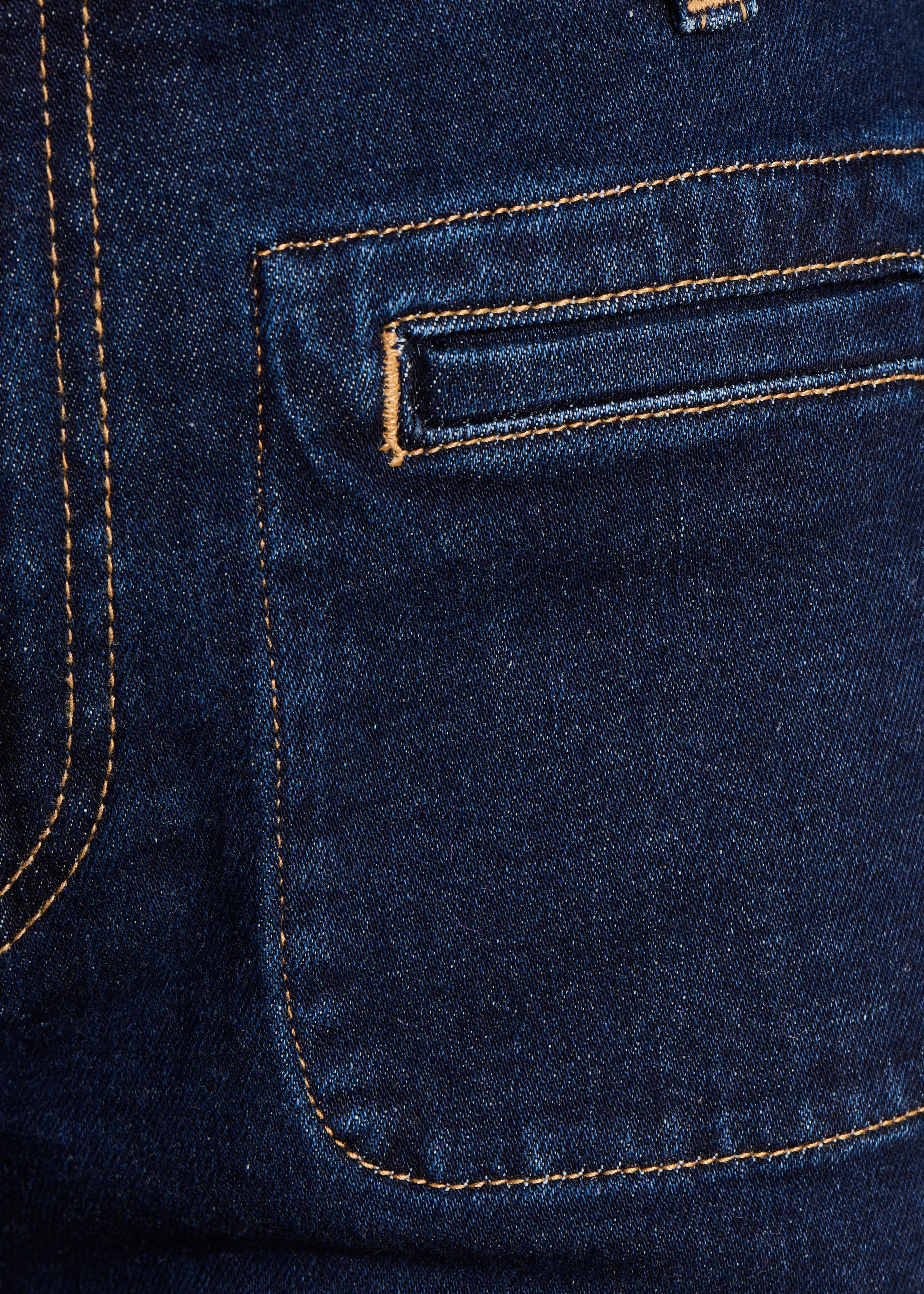 Vaqueros corte bootcut brut de talle alto en algodón orgánico