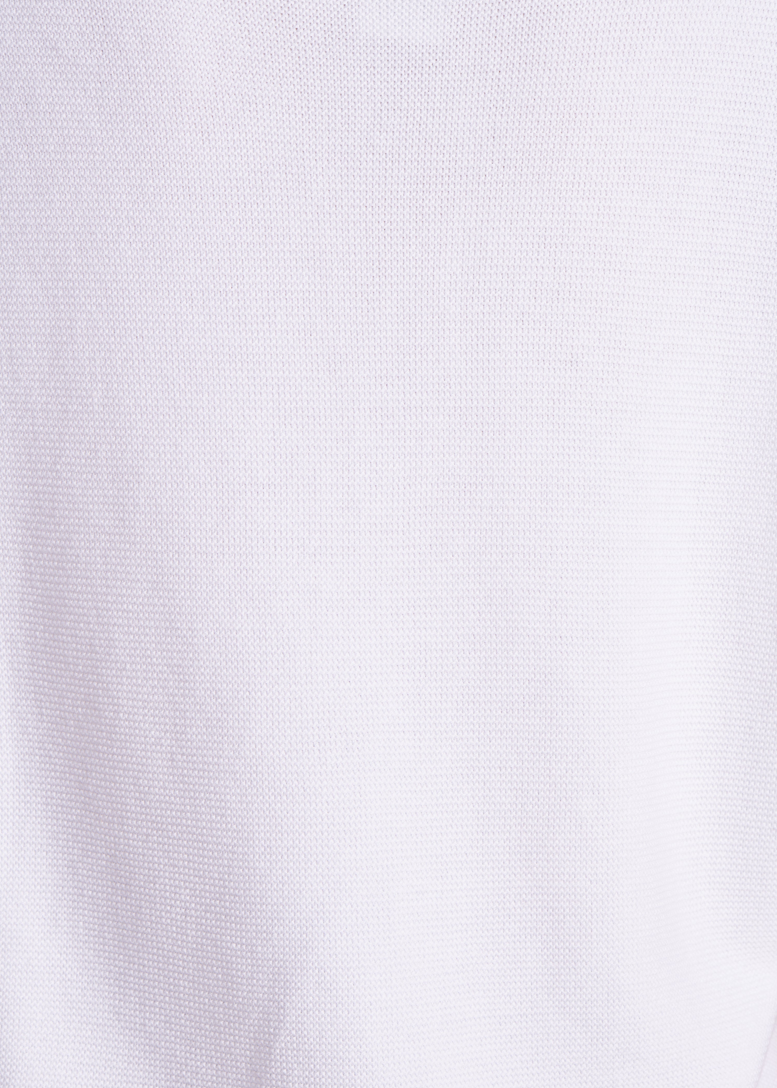 Pull blanc manches courtes col V