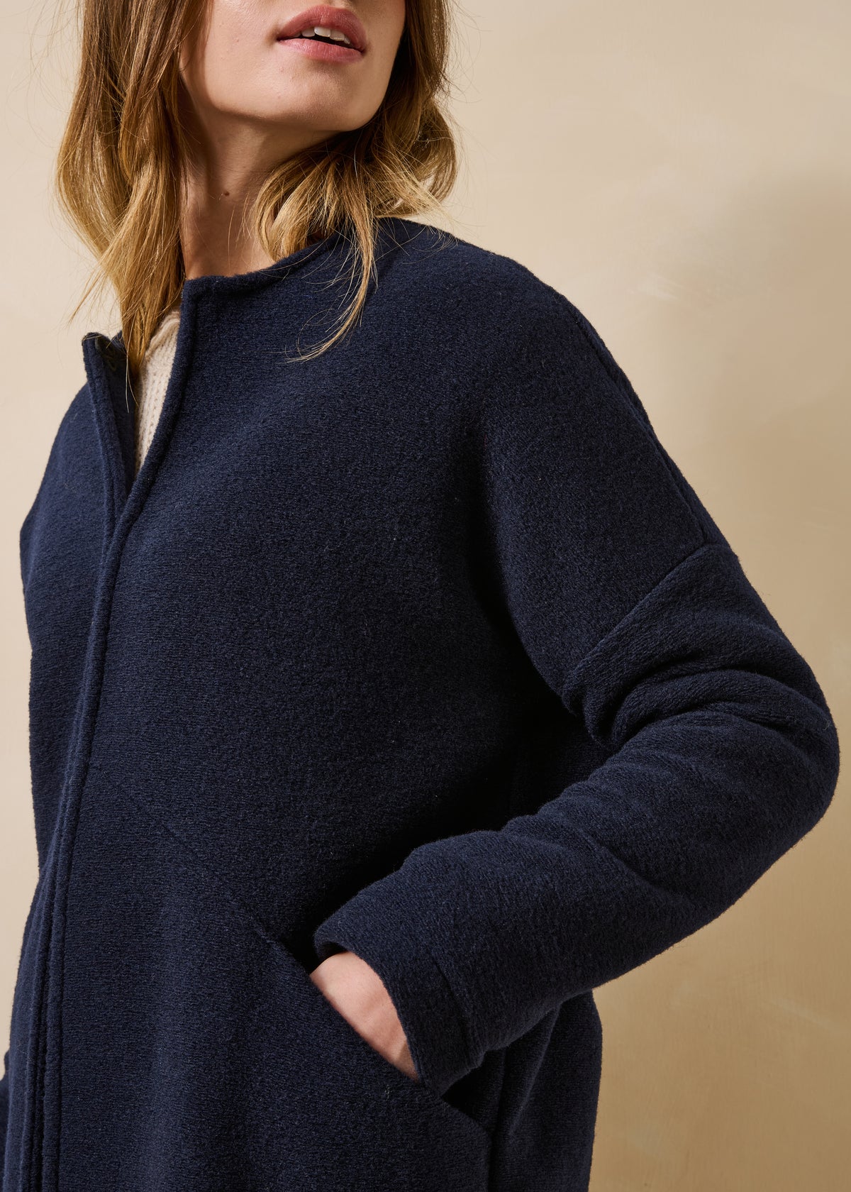 Manteau bleu marine - Caviari