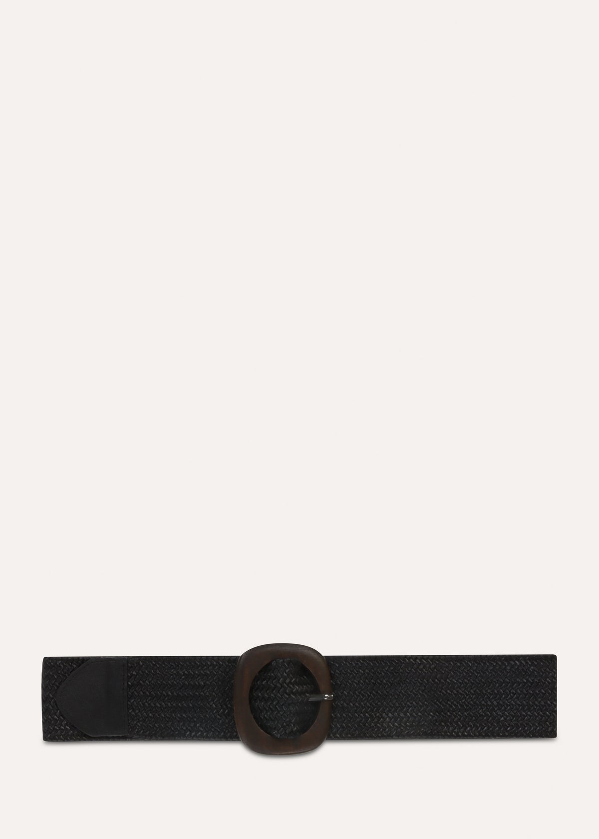 Ceinture large noire élastiquée