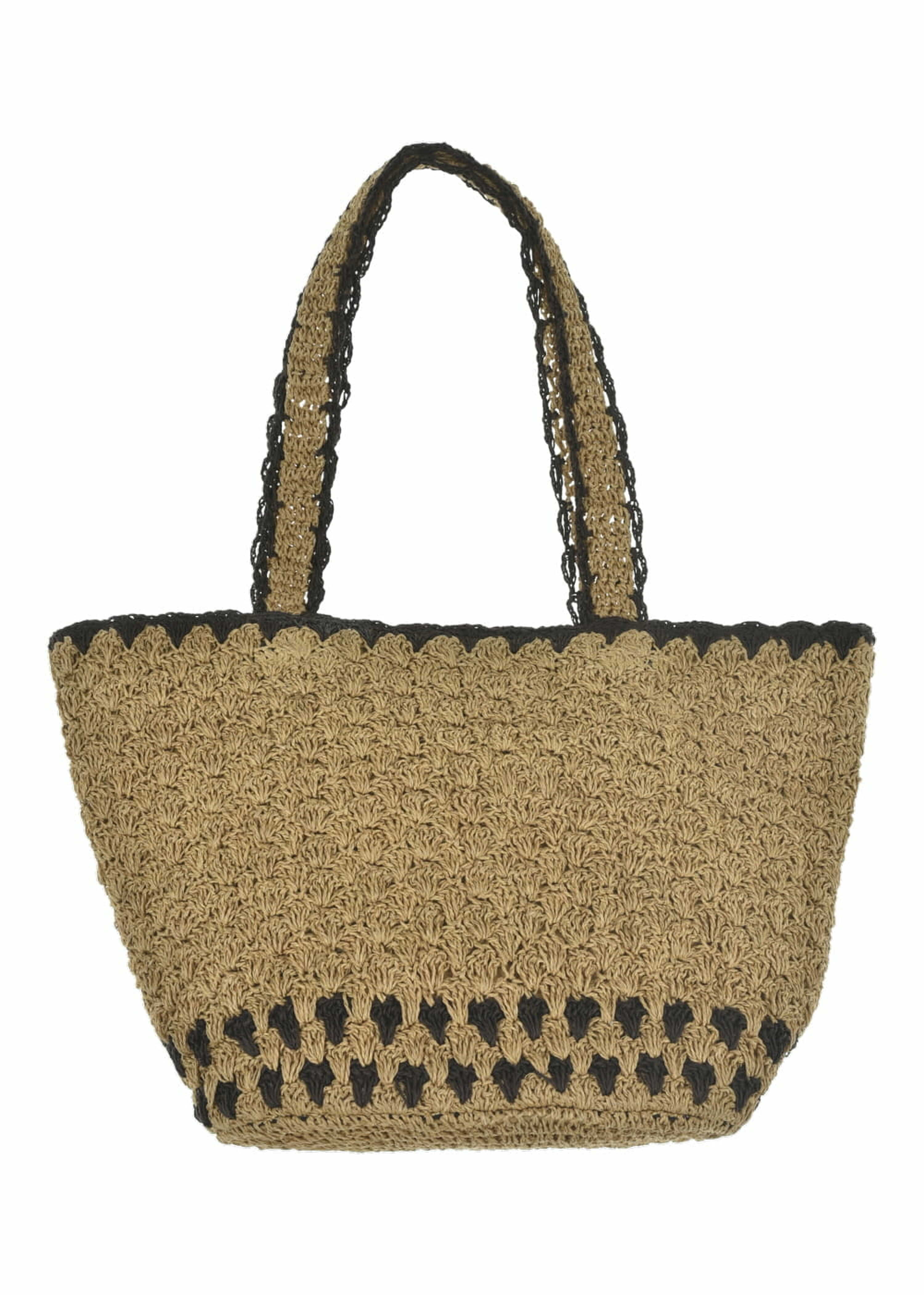 Panier en raphia beige
