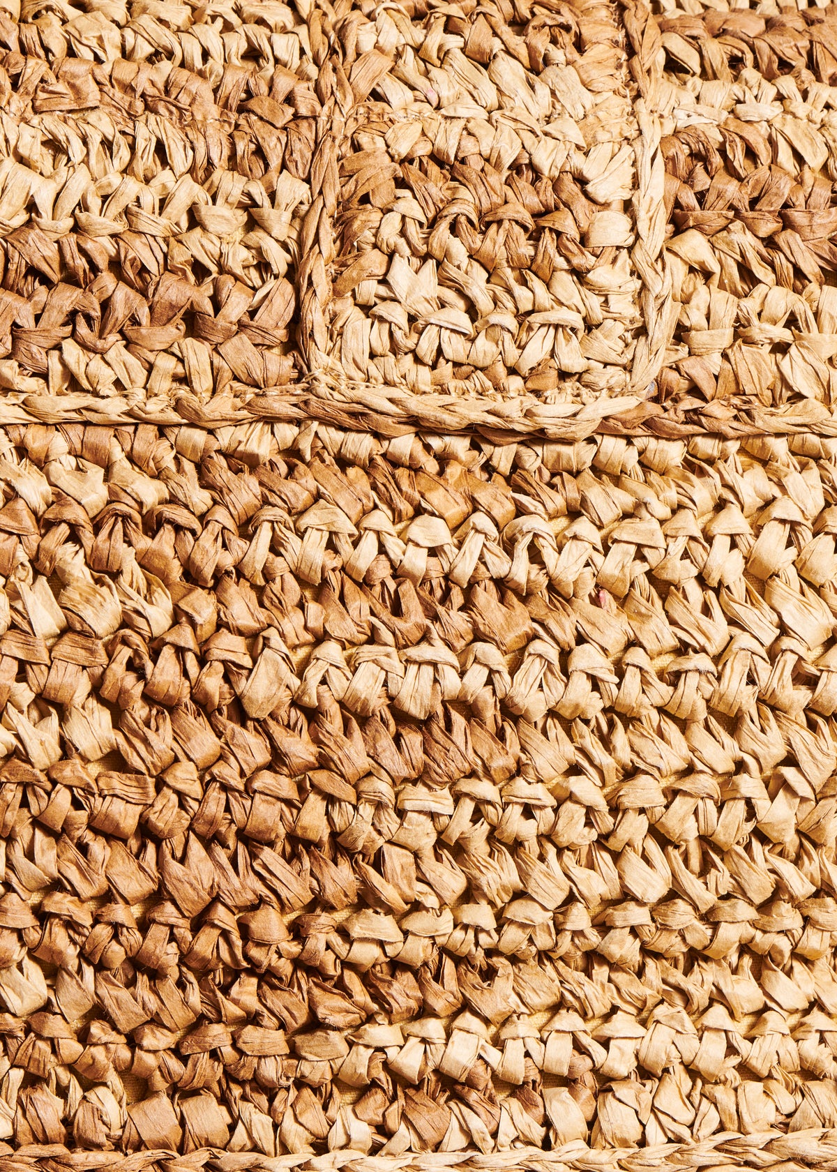 Sac besace raphia beige