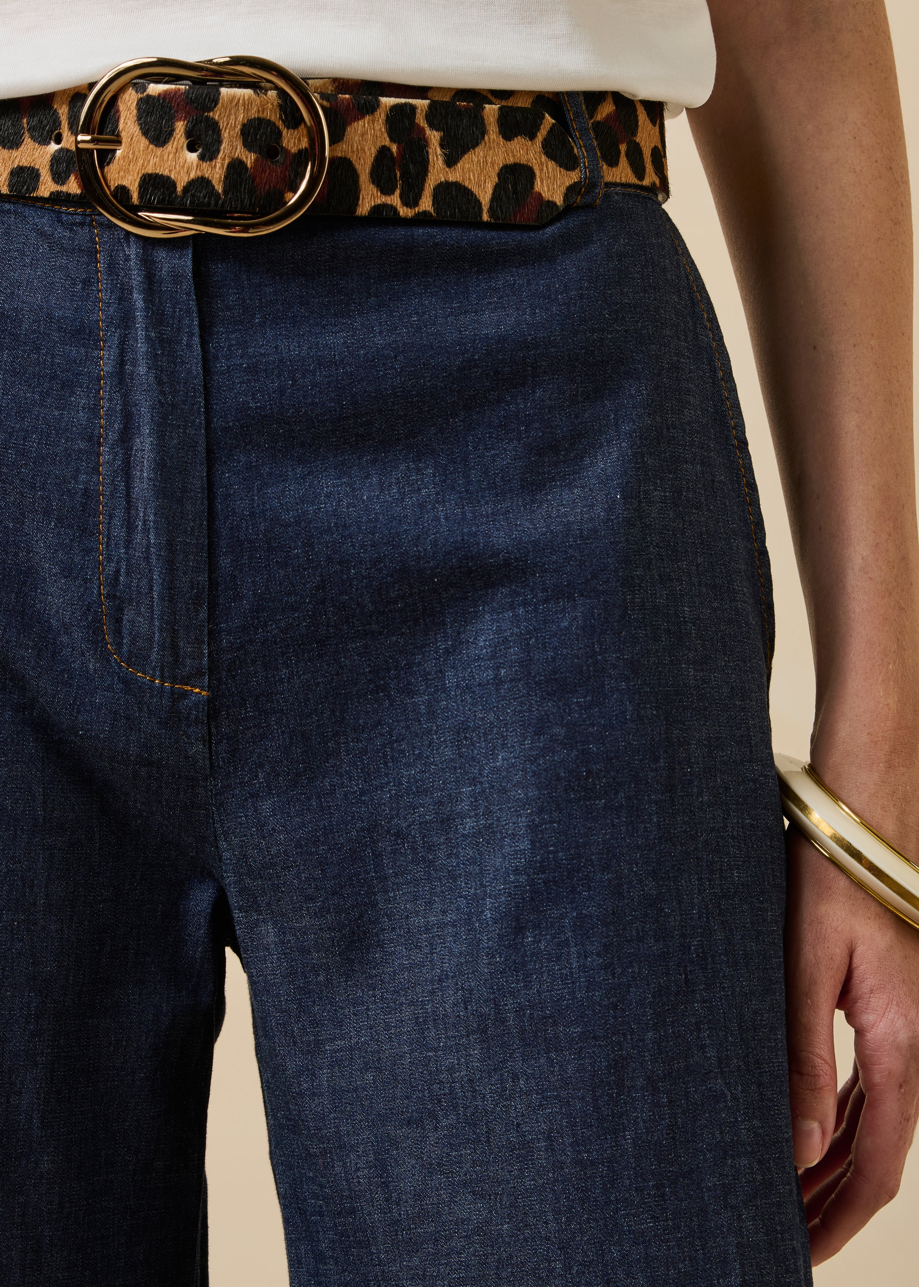 Pantalon bleu brut