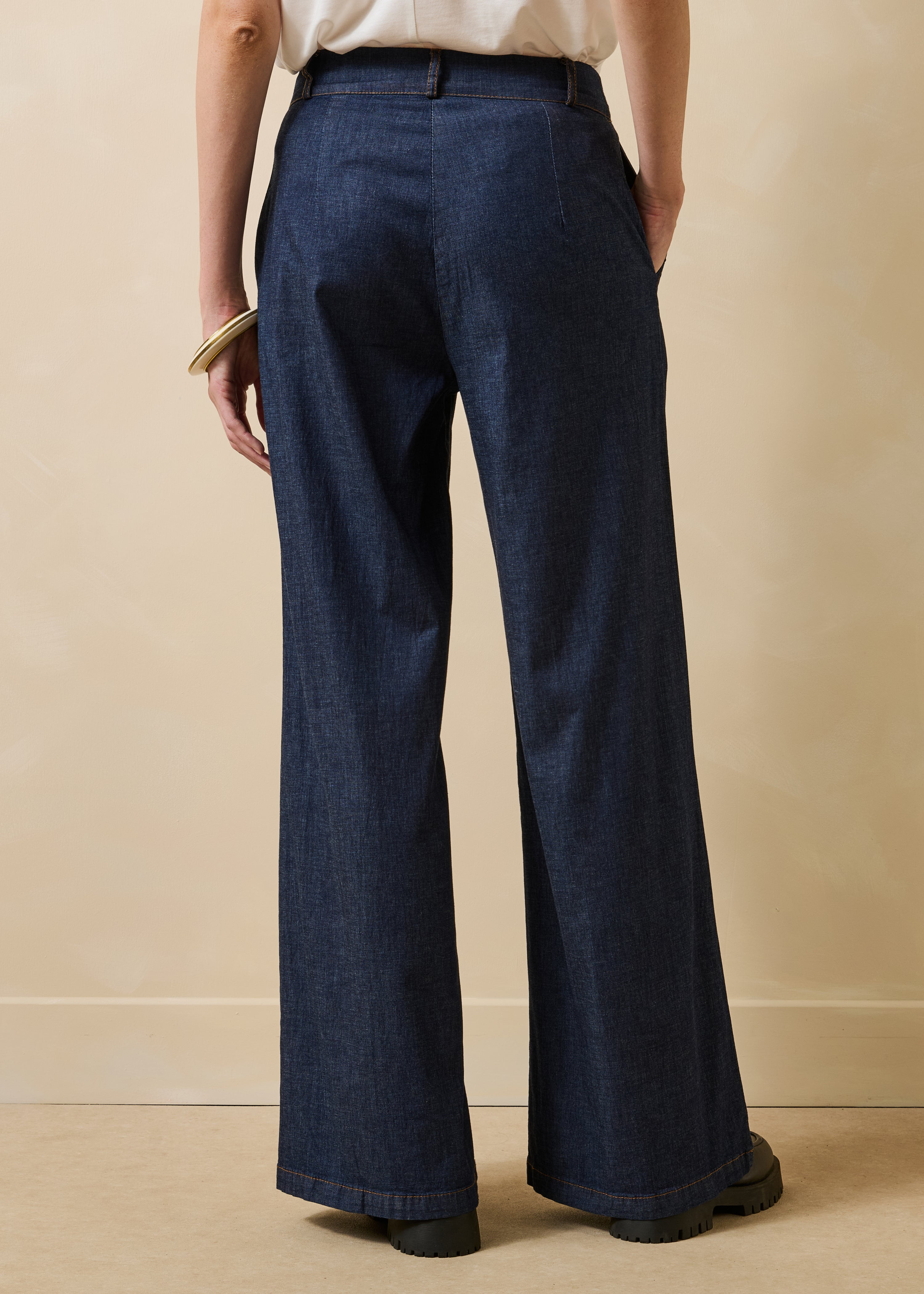 Pantalon bleu brut