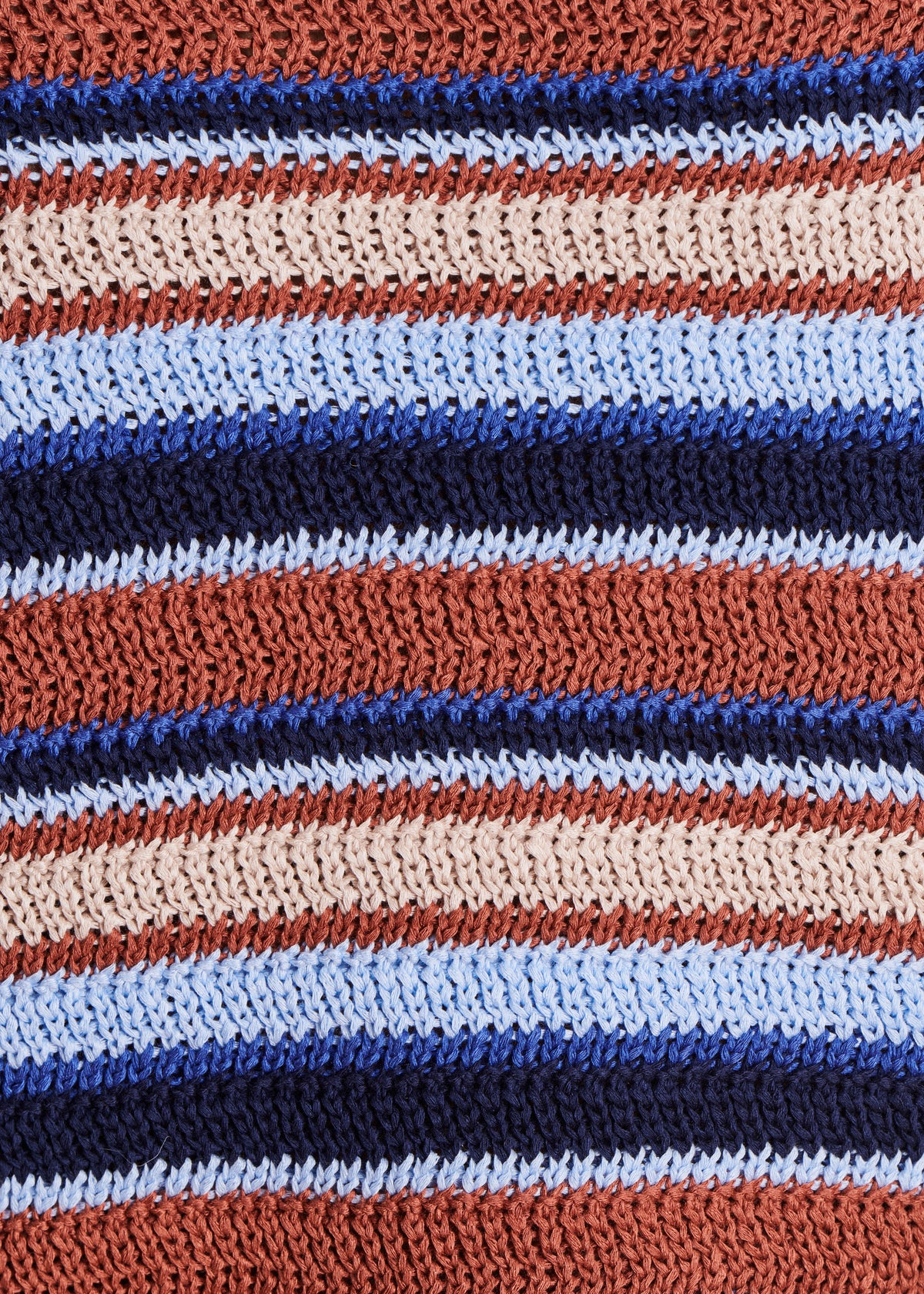 Pull multicolore à rayures manches courtes et col rond