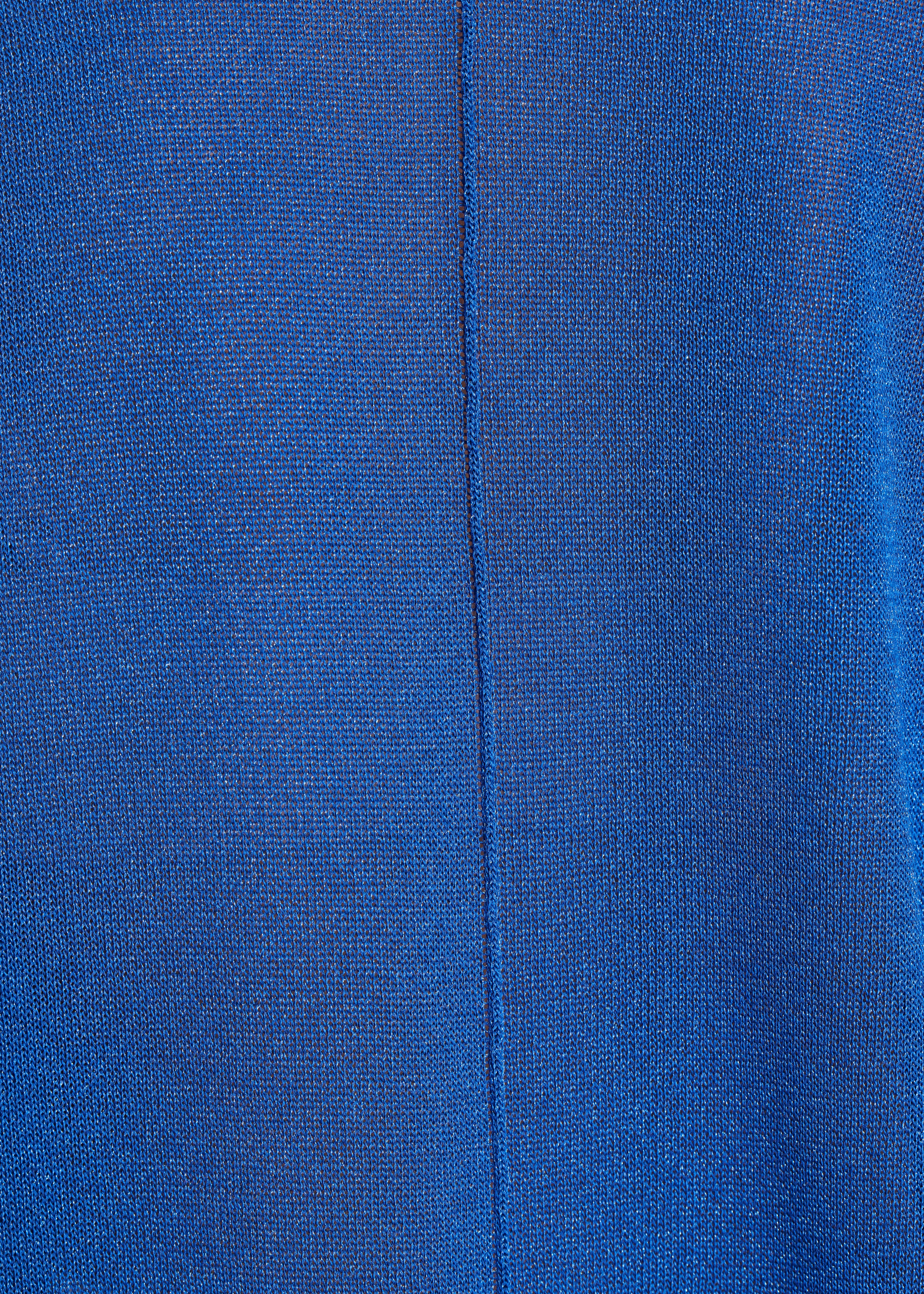Oversize-Pullover in Königsblau mit tiefem V-Ausschnitt