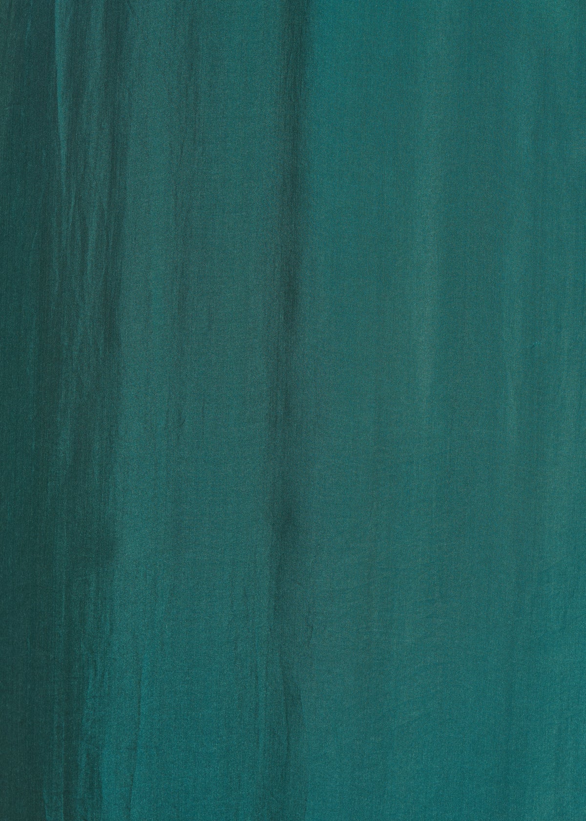 Robe longue à bretelles bleu canard en viscose/soie