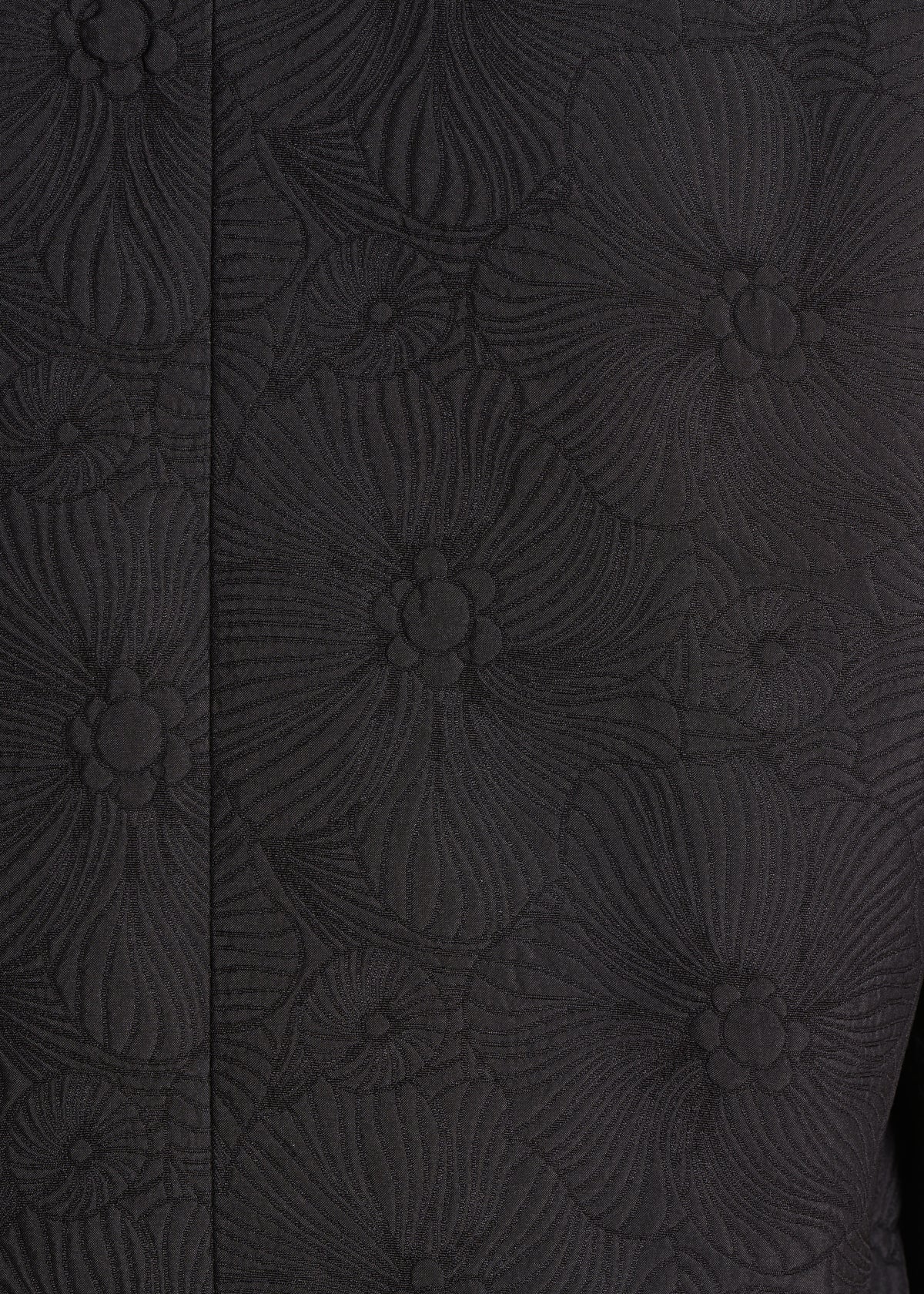 Veste courte noire manches 3/4 en jacquard