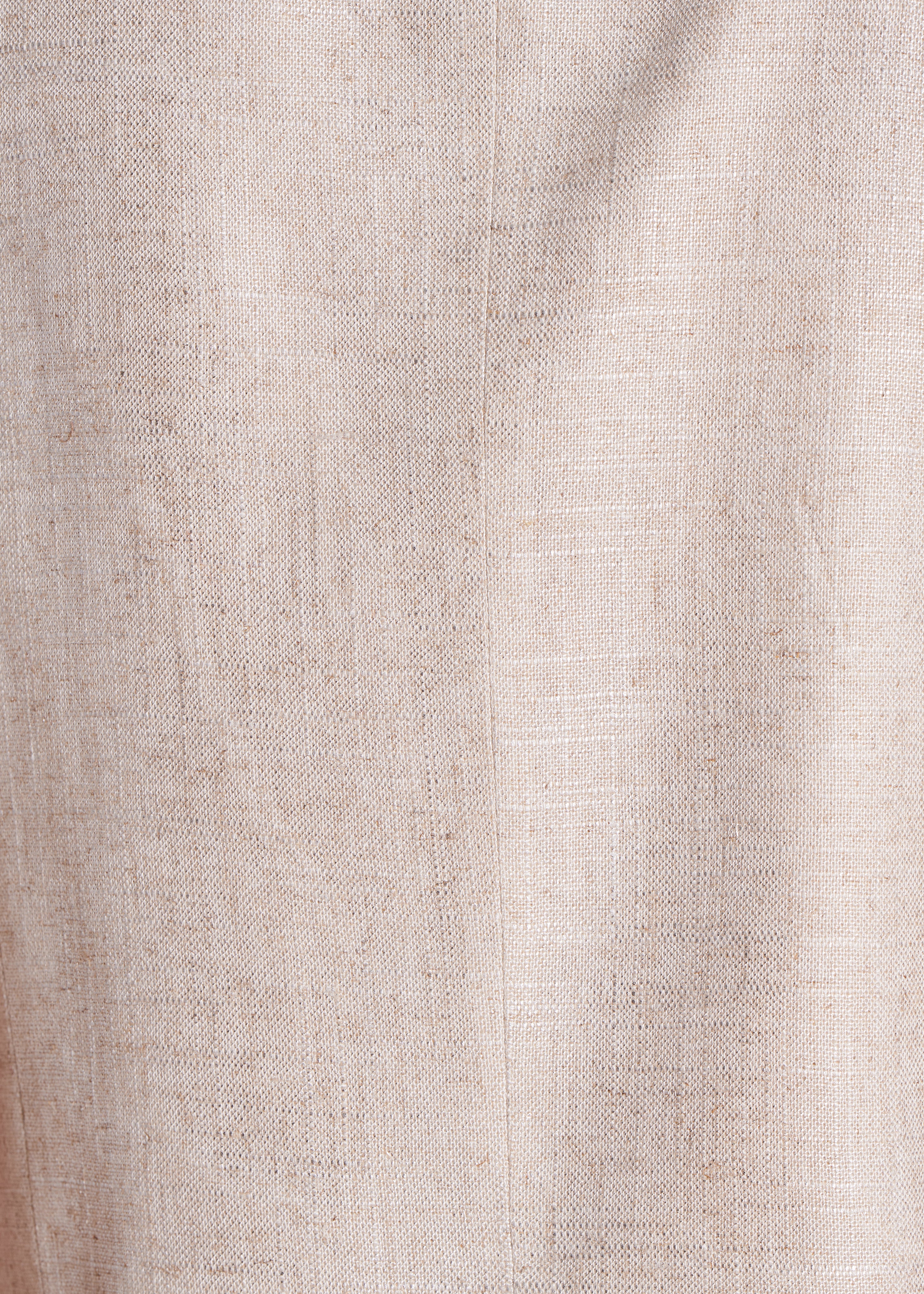 Ärmellose, beige schillernde Jacke aus Leinen foiled