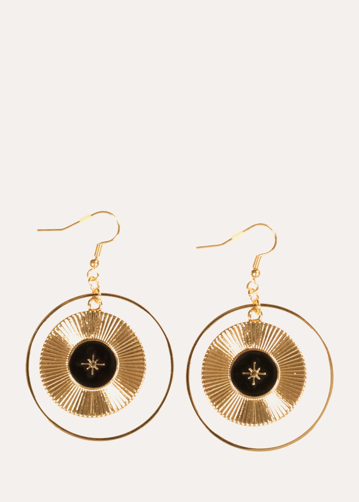 Boucles d'oreilles longues dorées