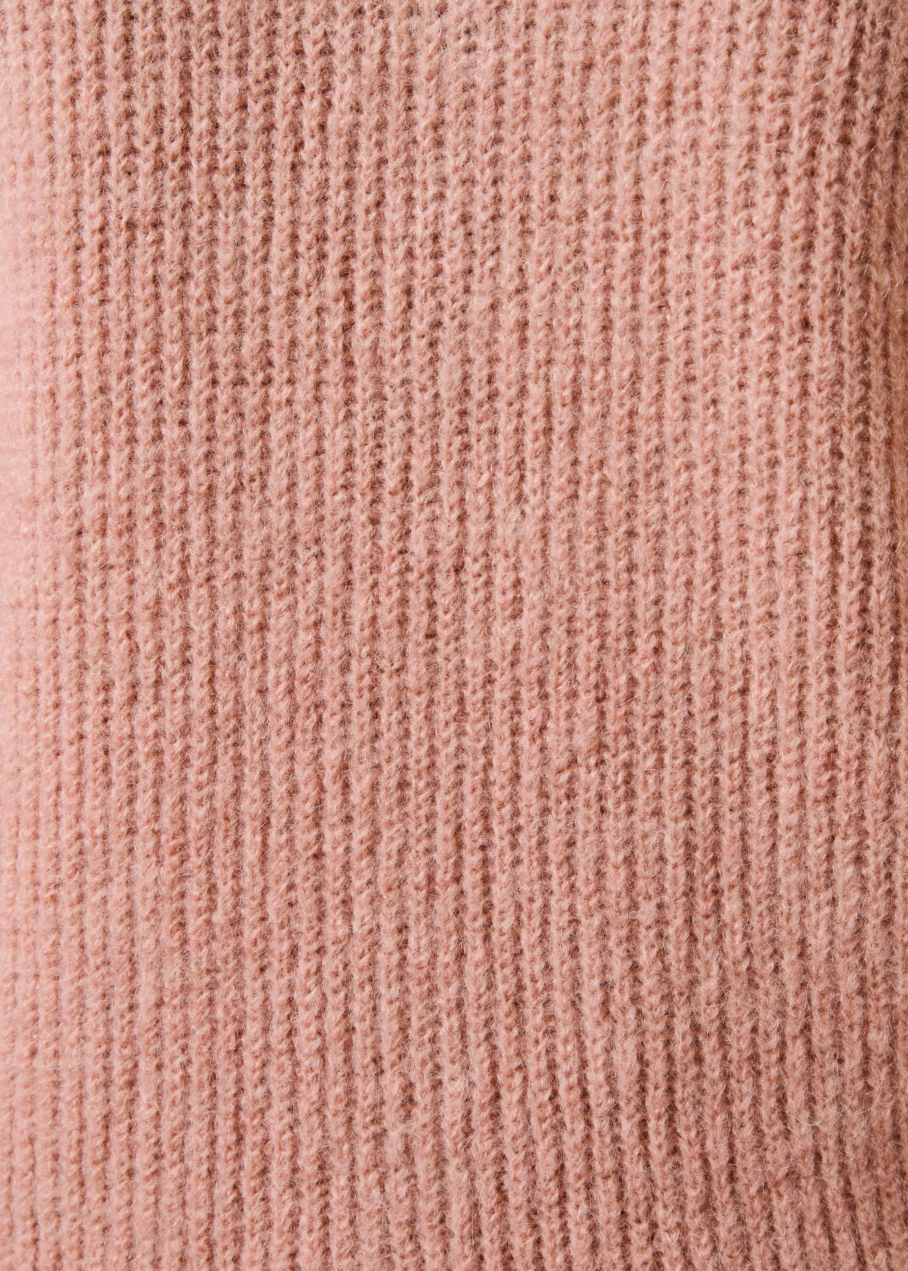 Gilet rosa pallido maniche lunghe collo tondo