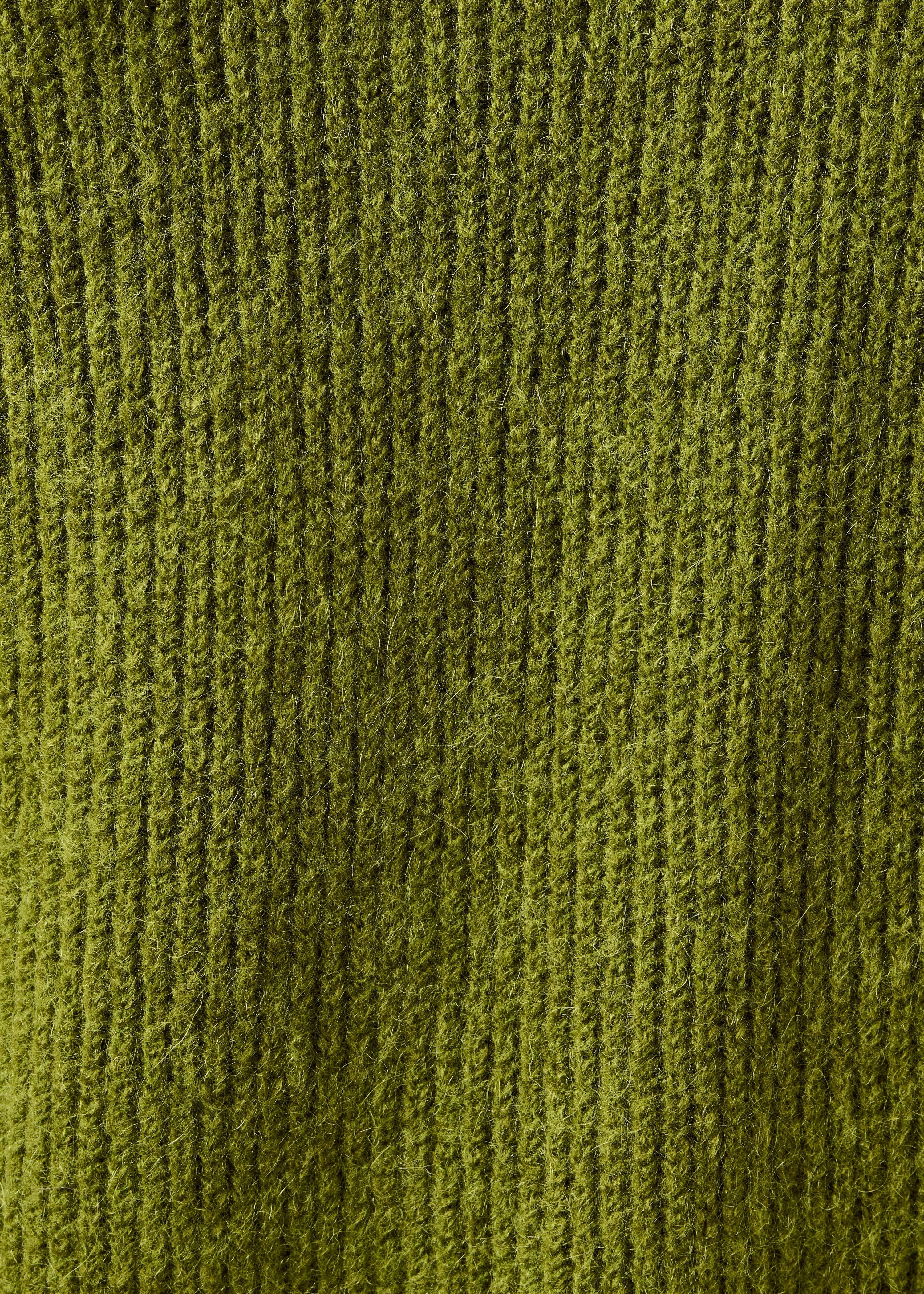 Gilet vert manches longues col rond