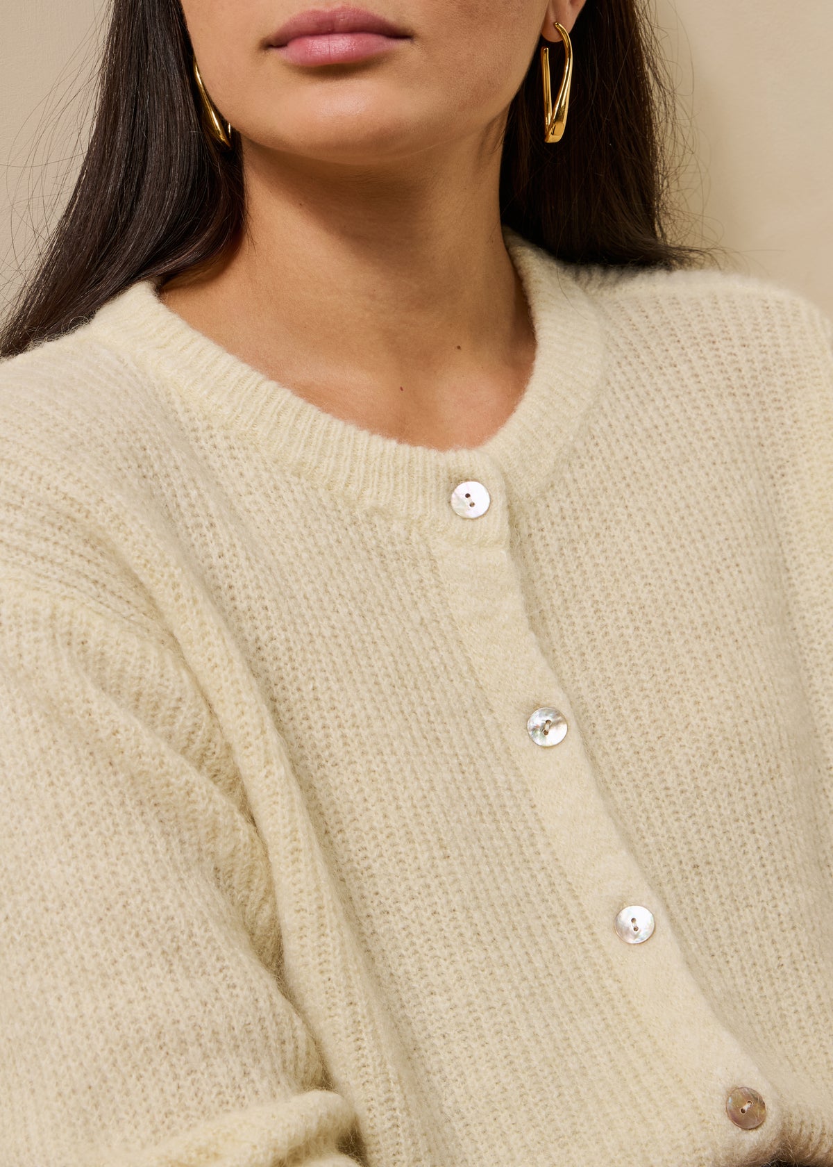 Ecru cardigan - Zakaria