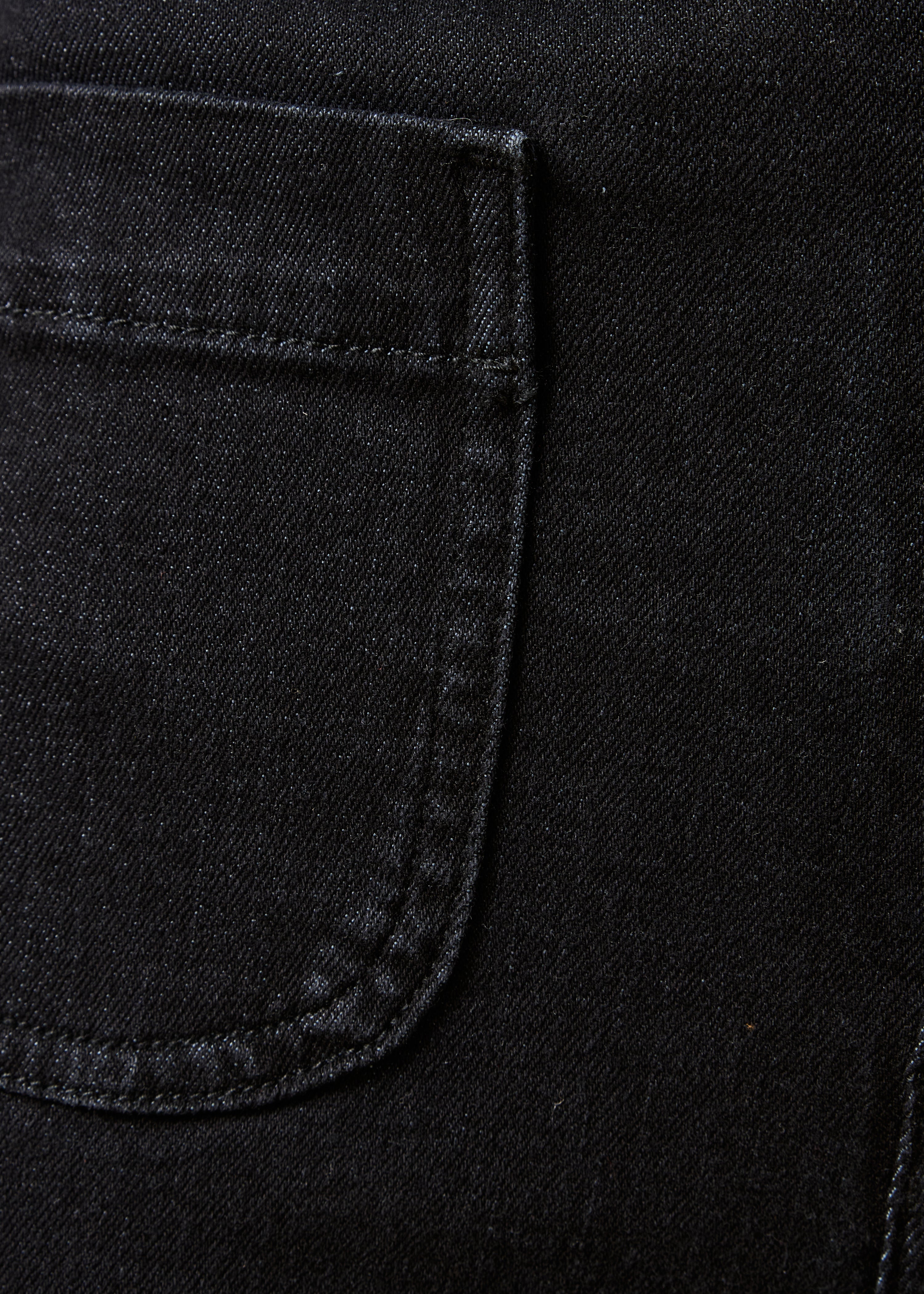Jean bootcut noir en coton biologique