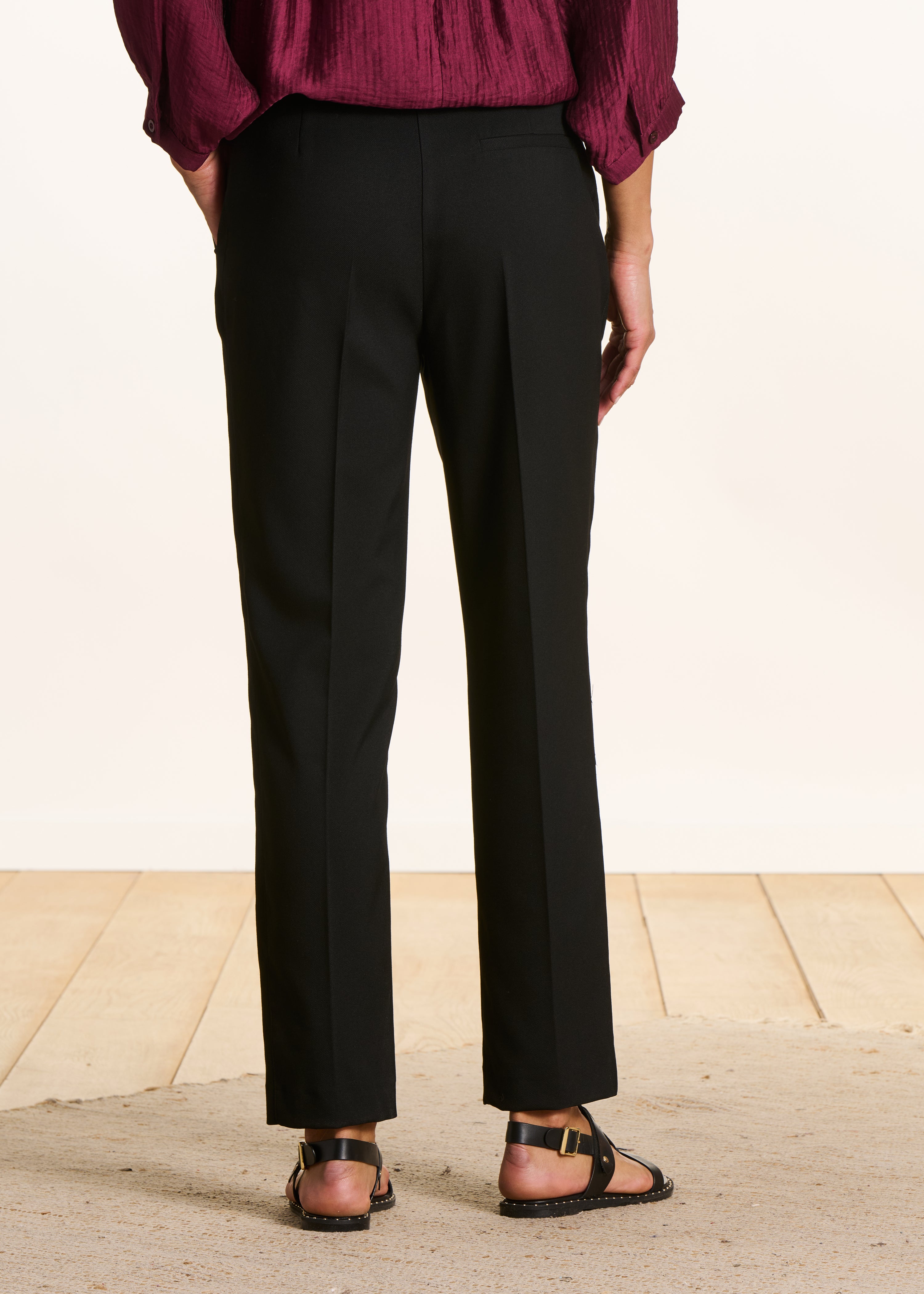 Pantalón cigarrillo 7/8 negro