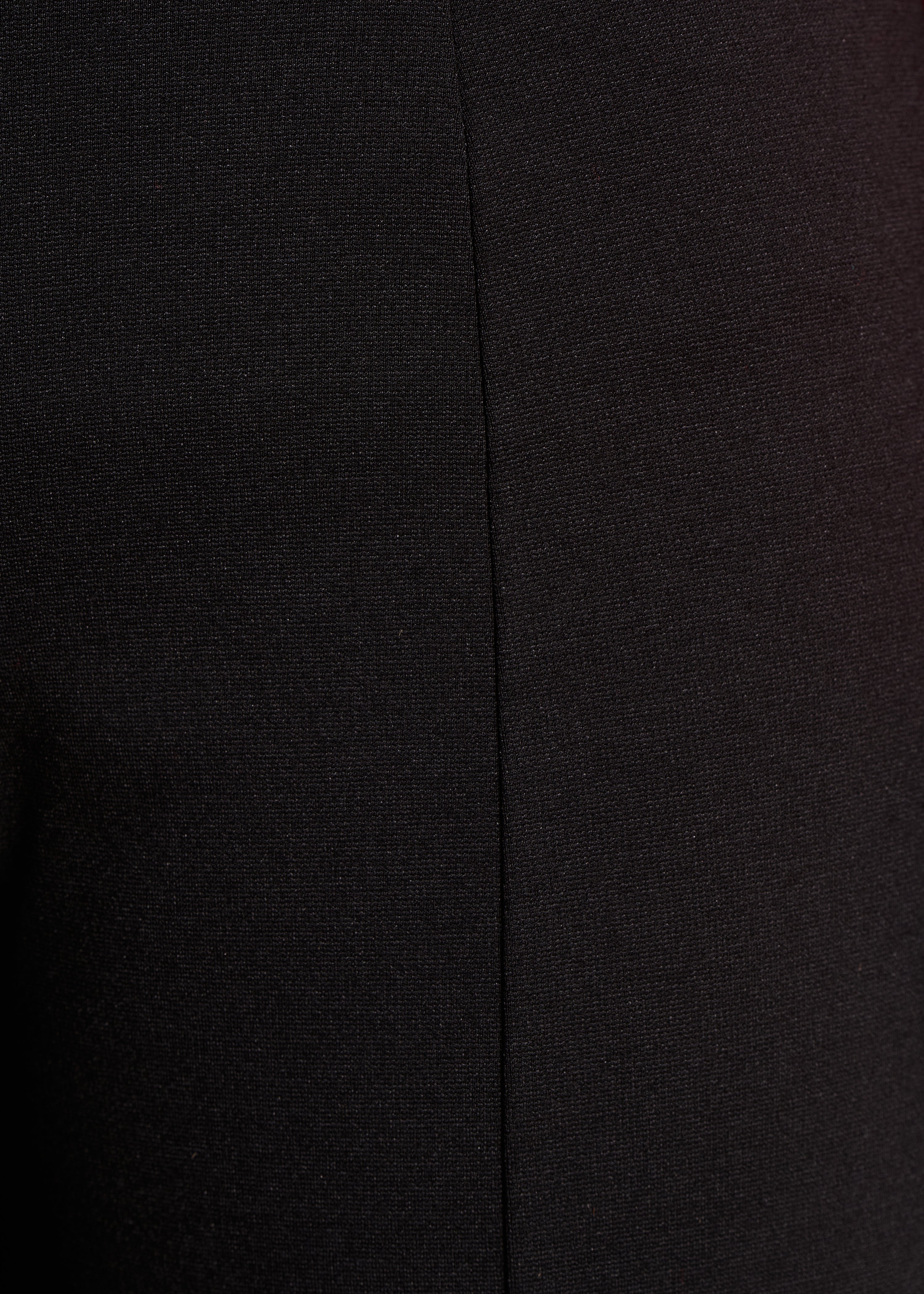 Pantalone cropped in jersey milano nero con vita elastica