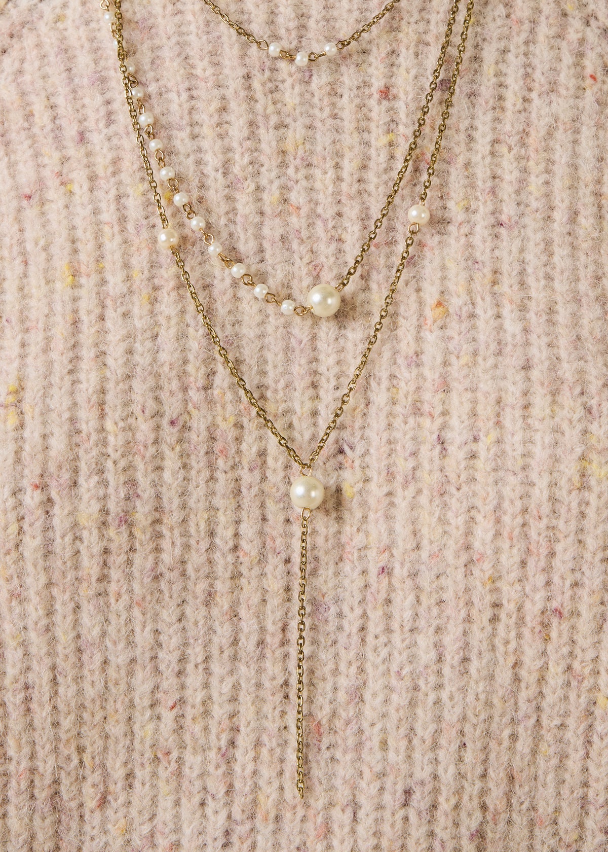 Collier doré - Fibre