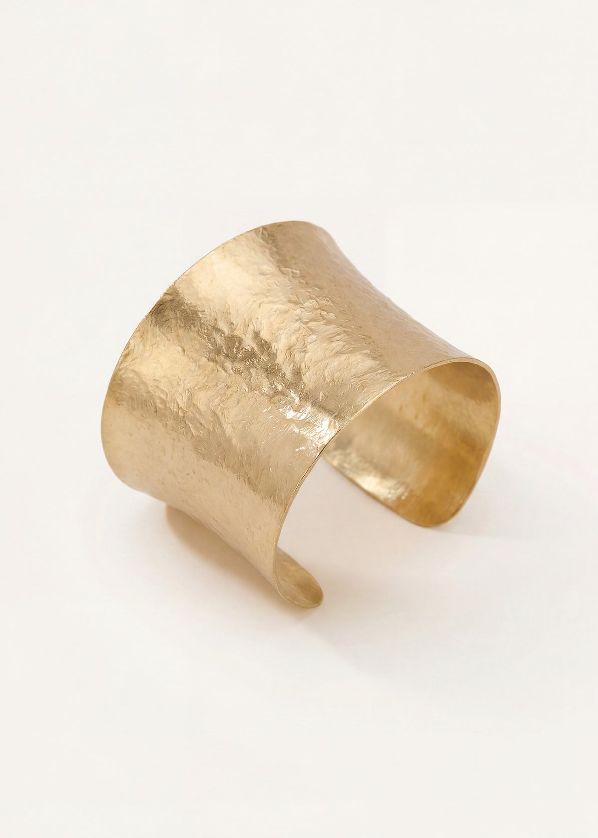 Bracelet jonc large réglable doré