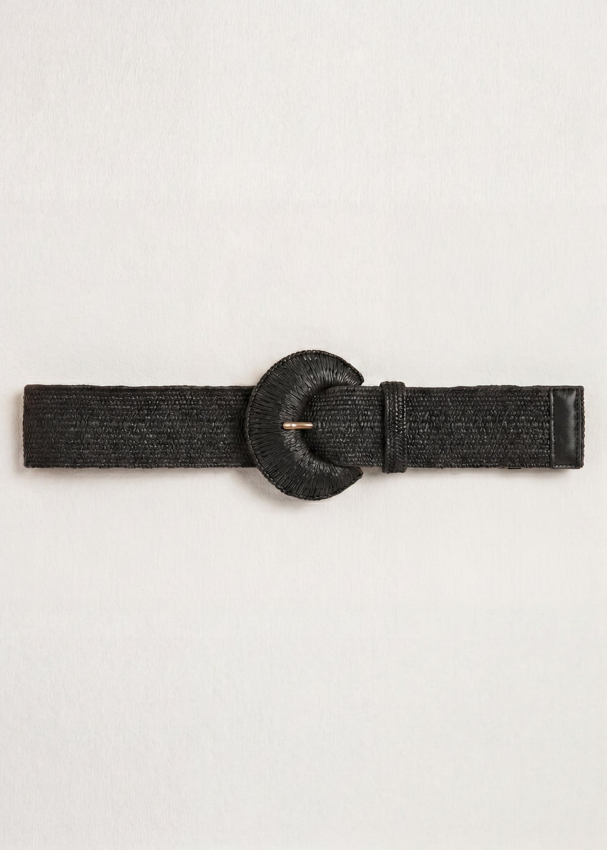 Ceinture large élastiquée noire