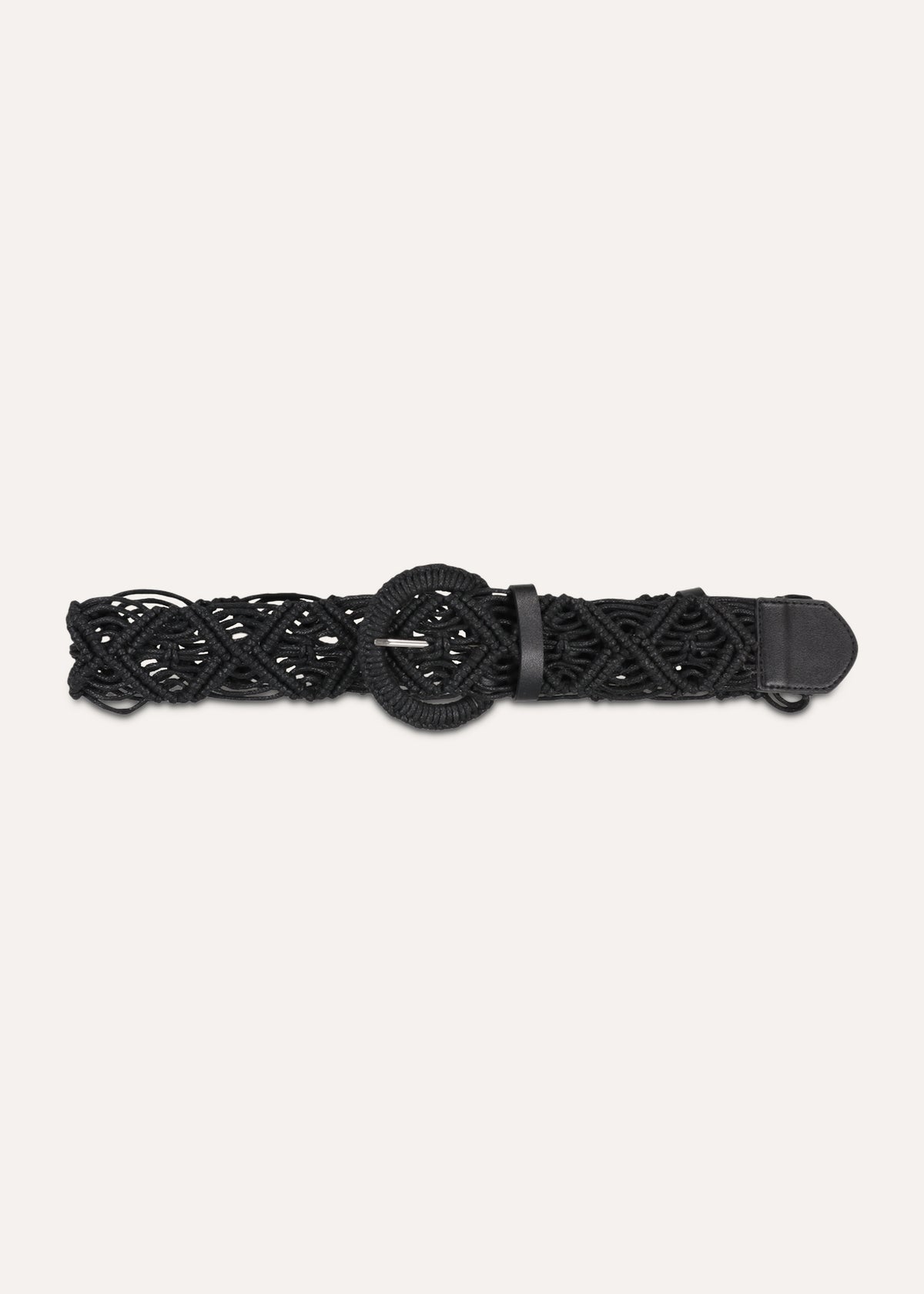 Ceinture noire en coton