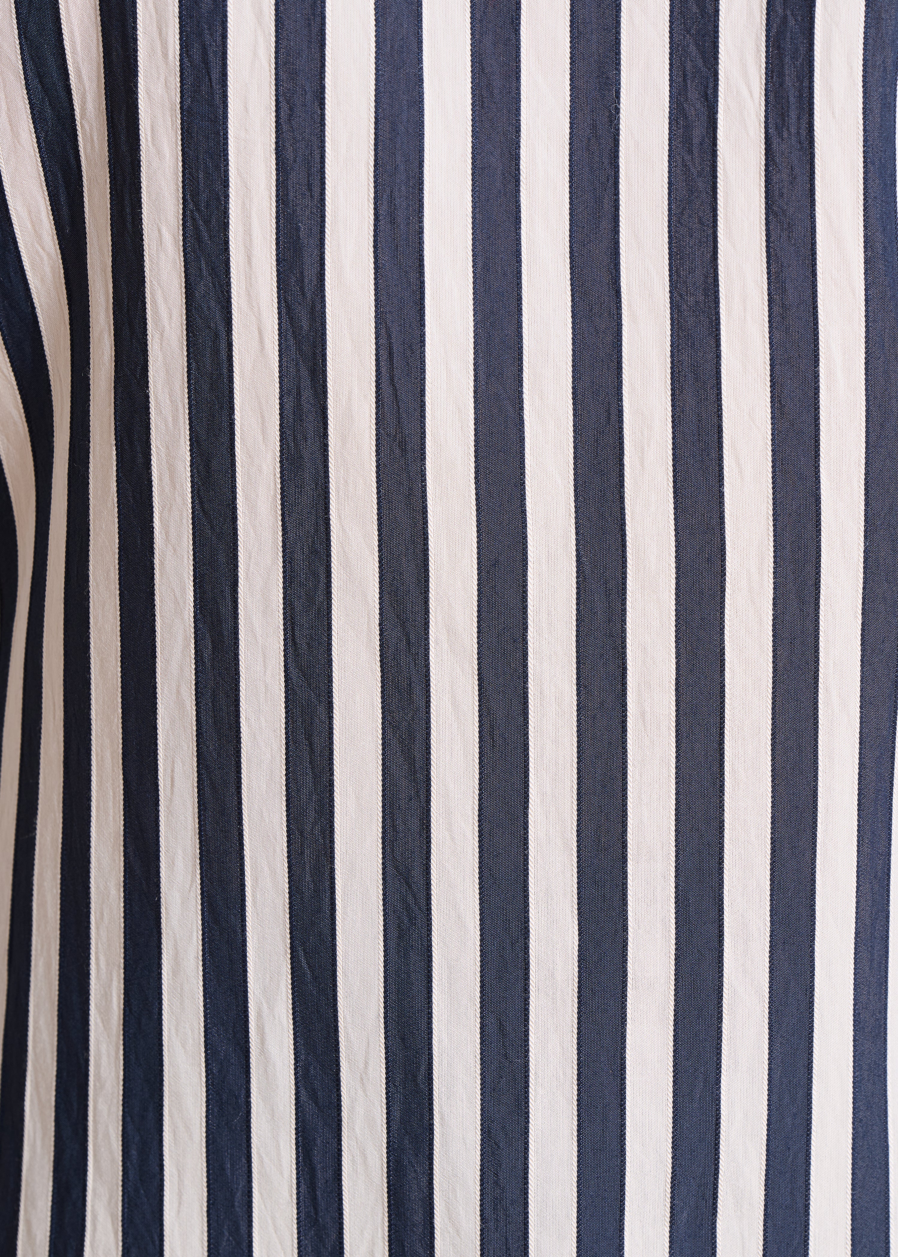 Navy Blue Striped Shirt