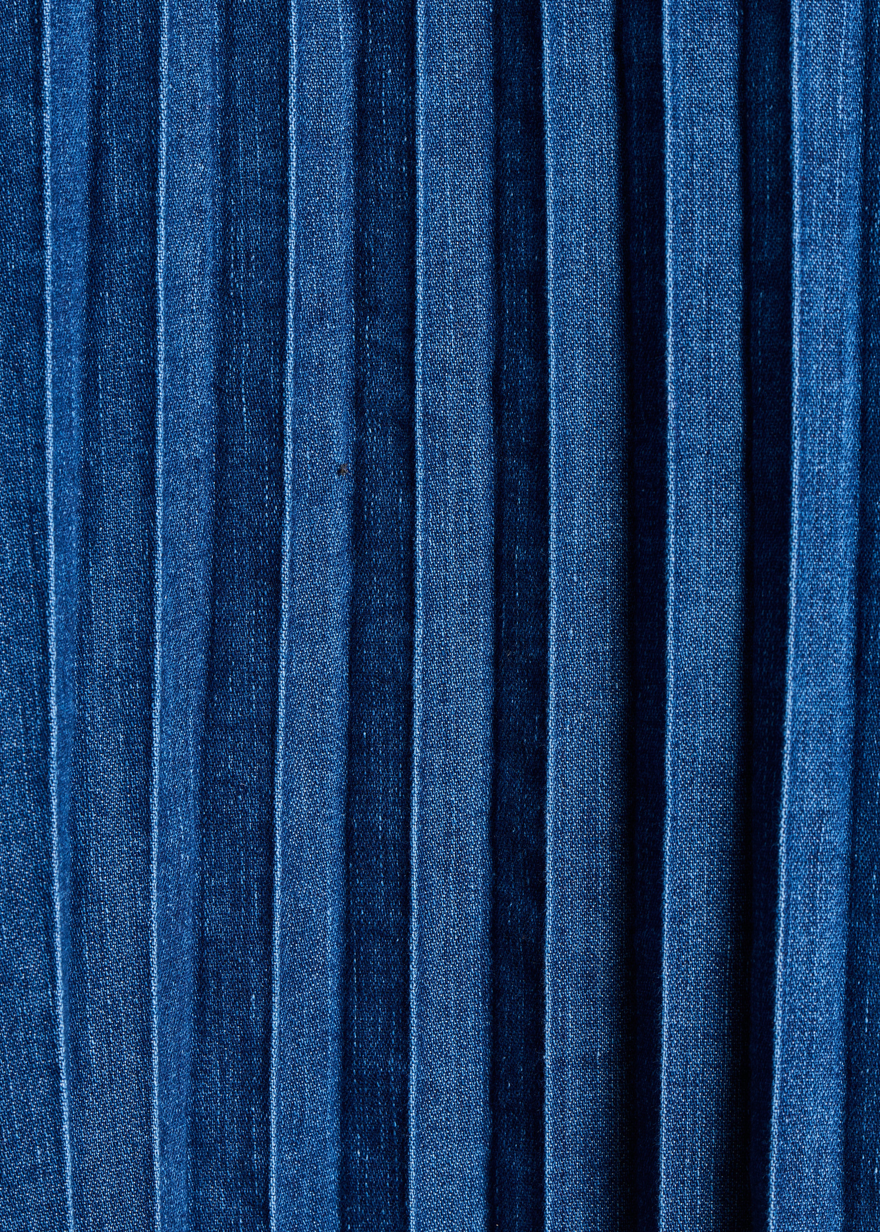 Chemise ample en jean plissée au dos