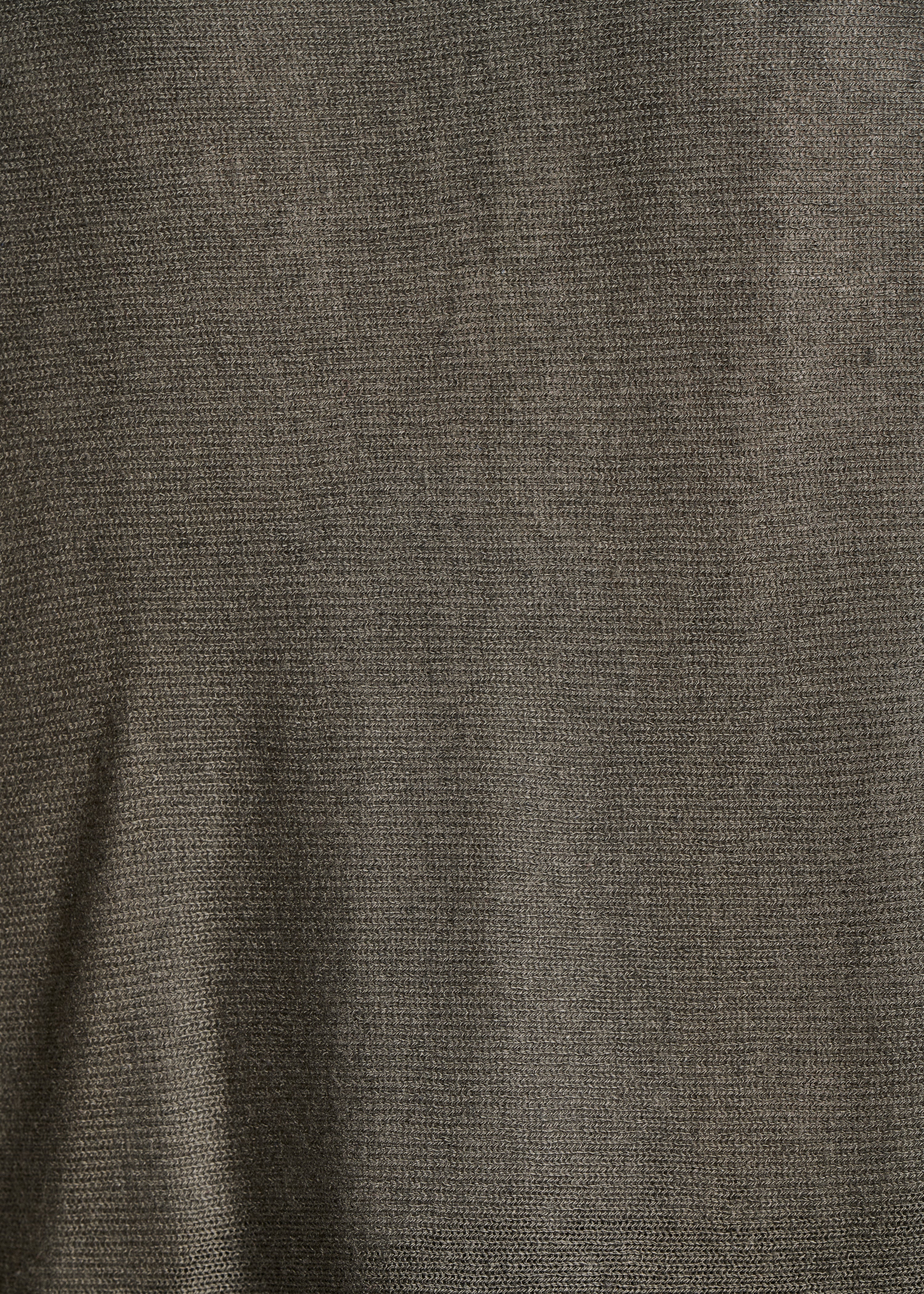 Loose khaki vest in soft knit