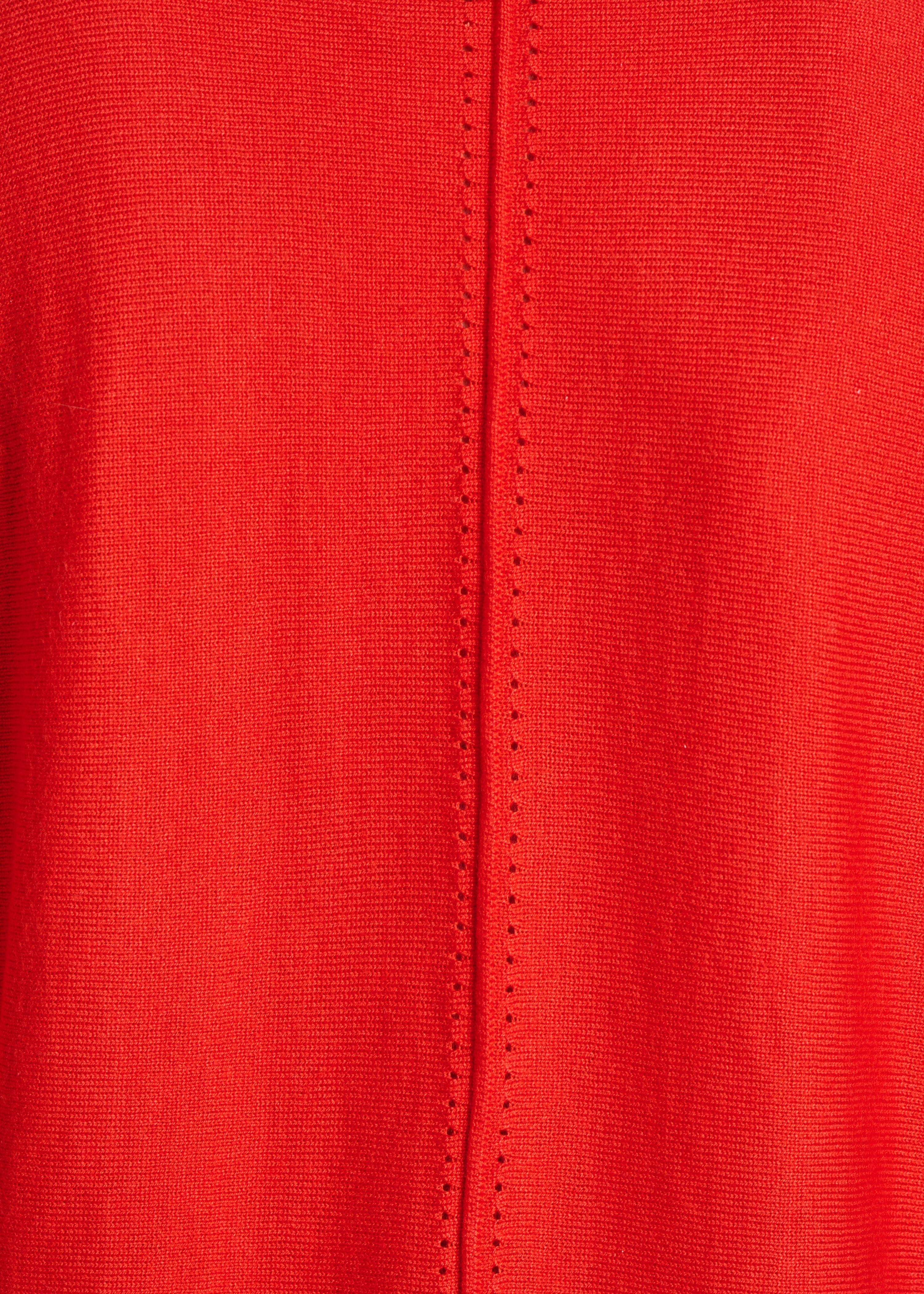 Loose red fine knit cardigan
