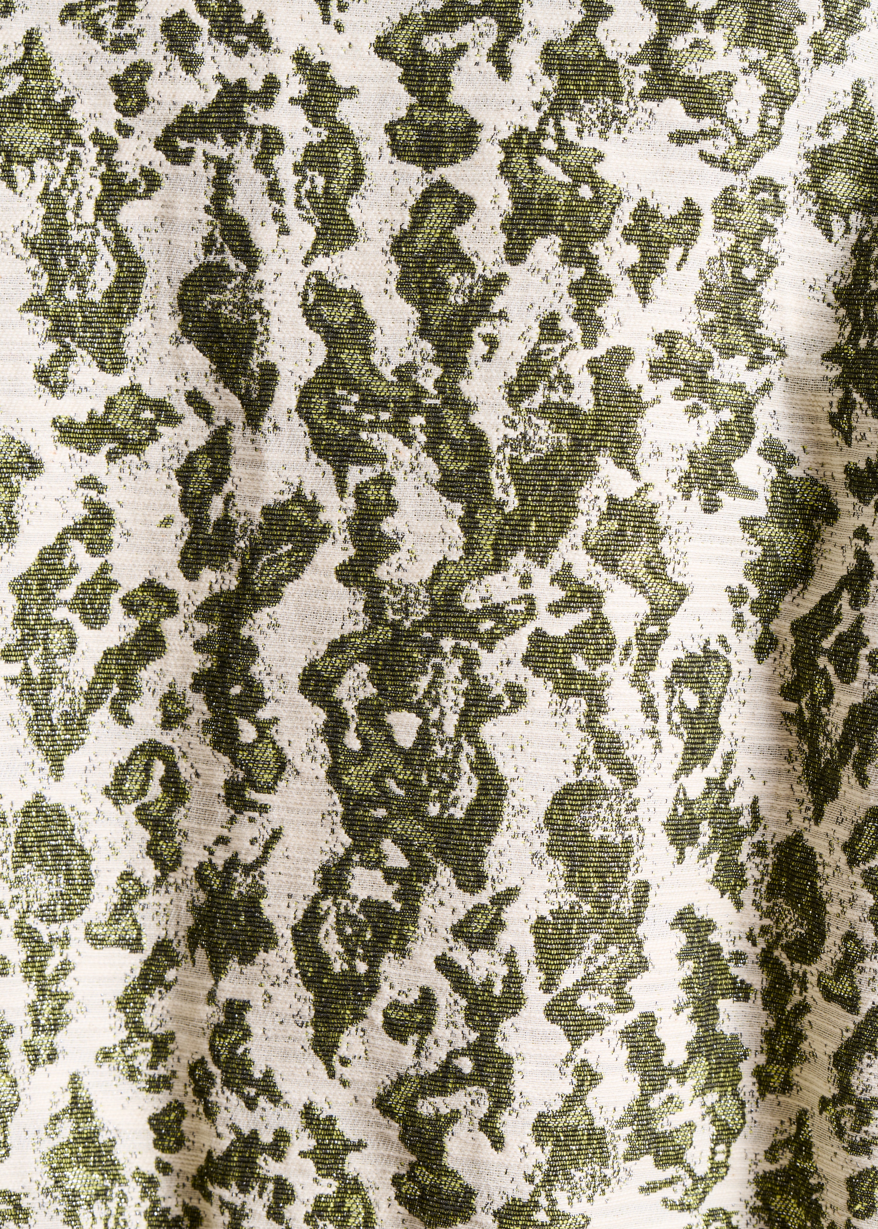 Bomberjacke aus khakifarbenem Jacquard