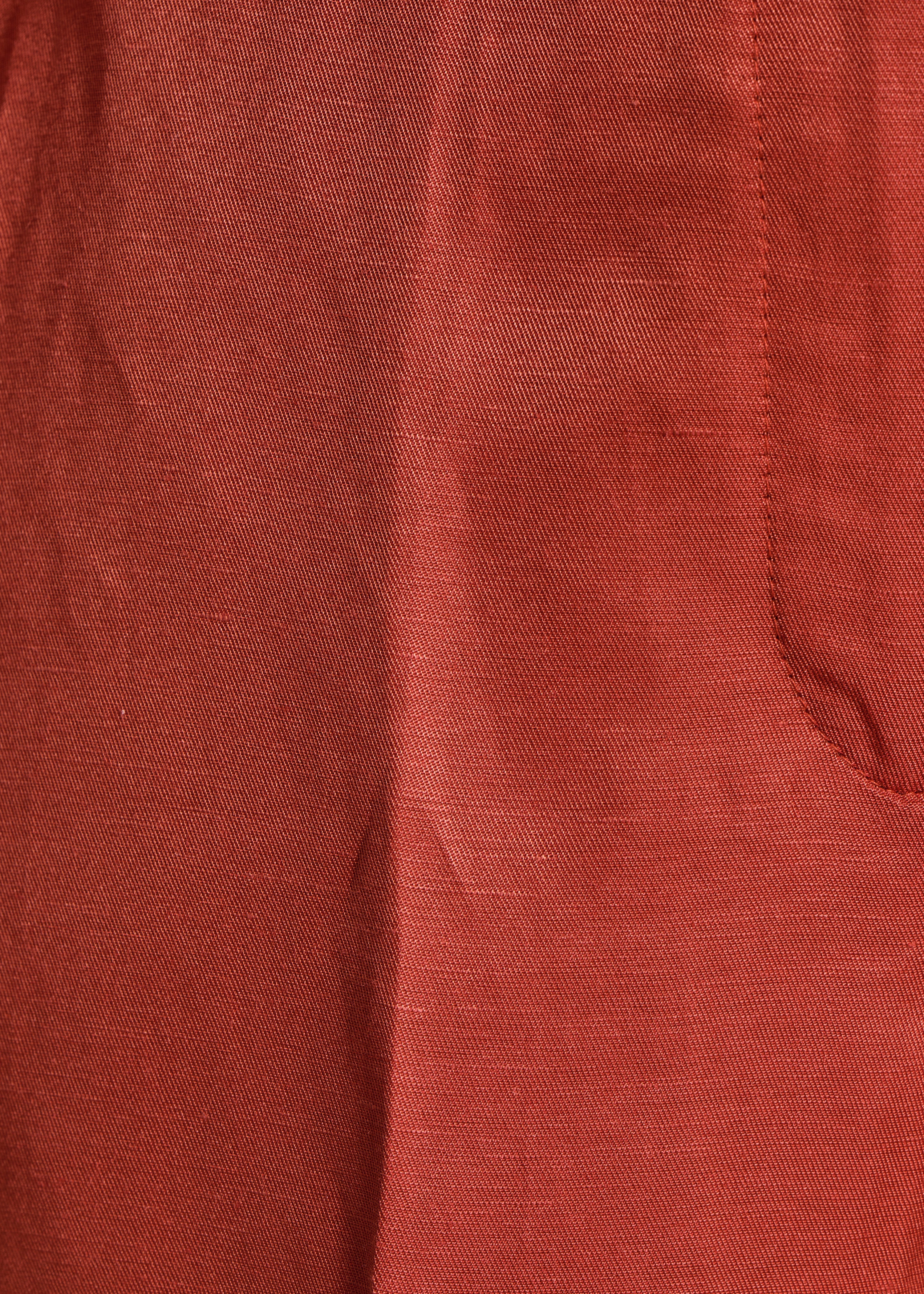Pantaloni larghi color mattone con cintura