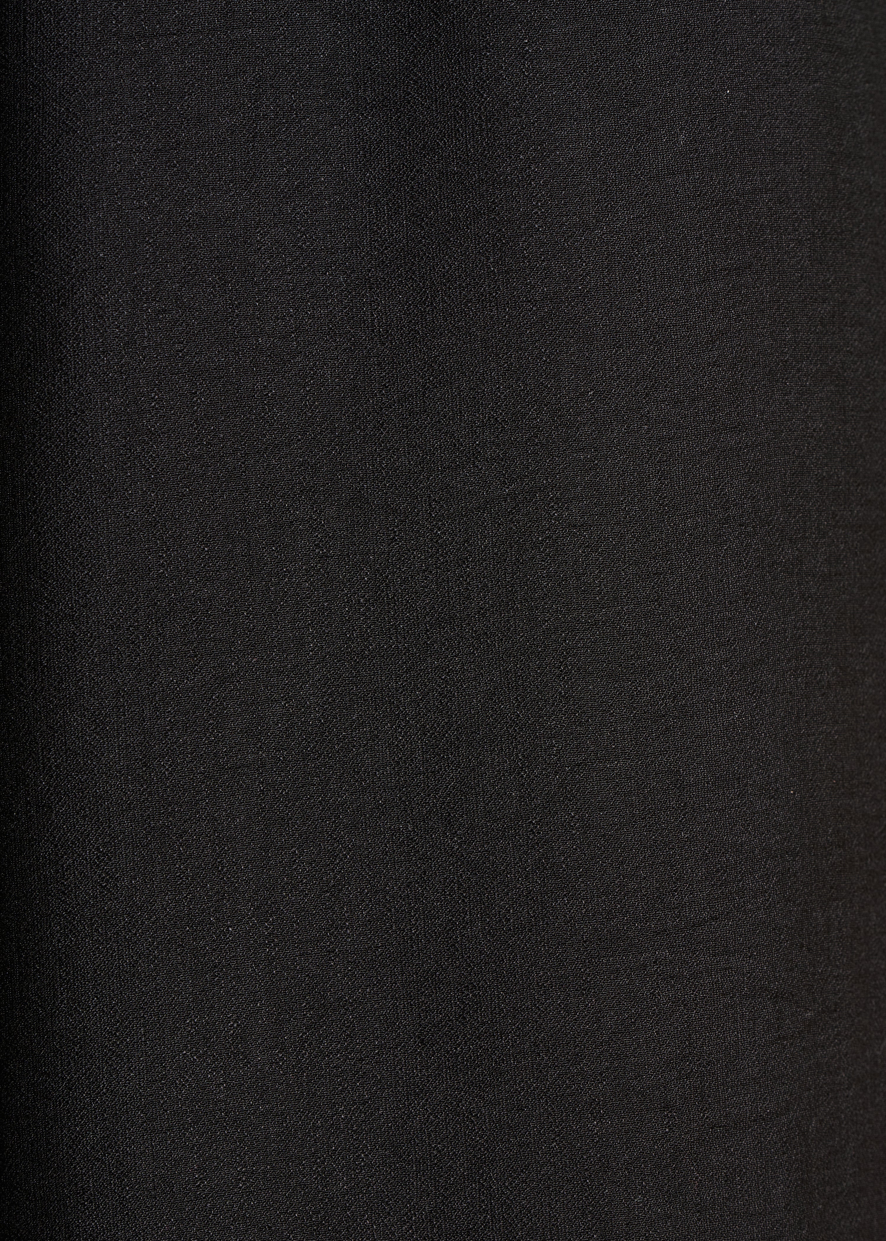 Weite schwarze Hose mit elastischem Bund