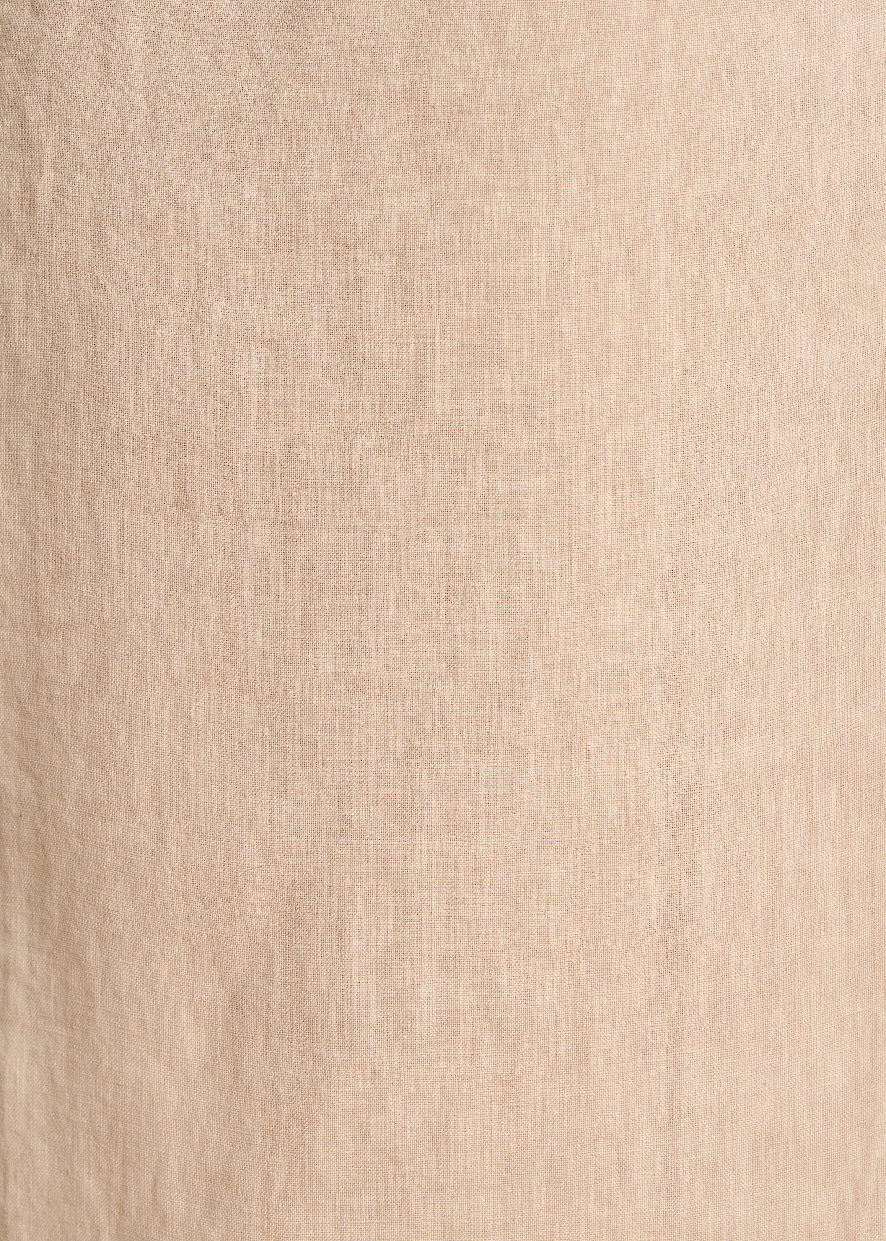 Pantalon large 7/8ème beige en lin avec pan