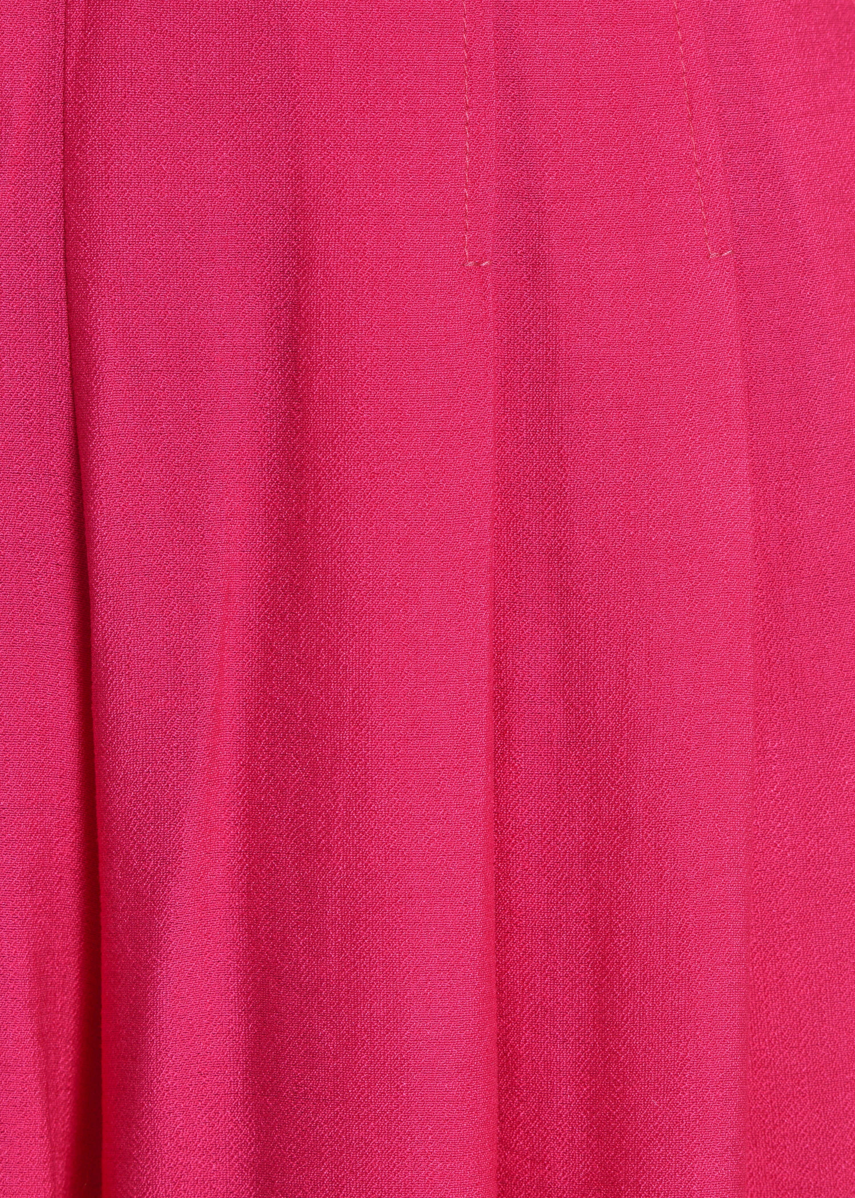 Lange fuchsia roze broek met hoge, elastische taille