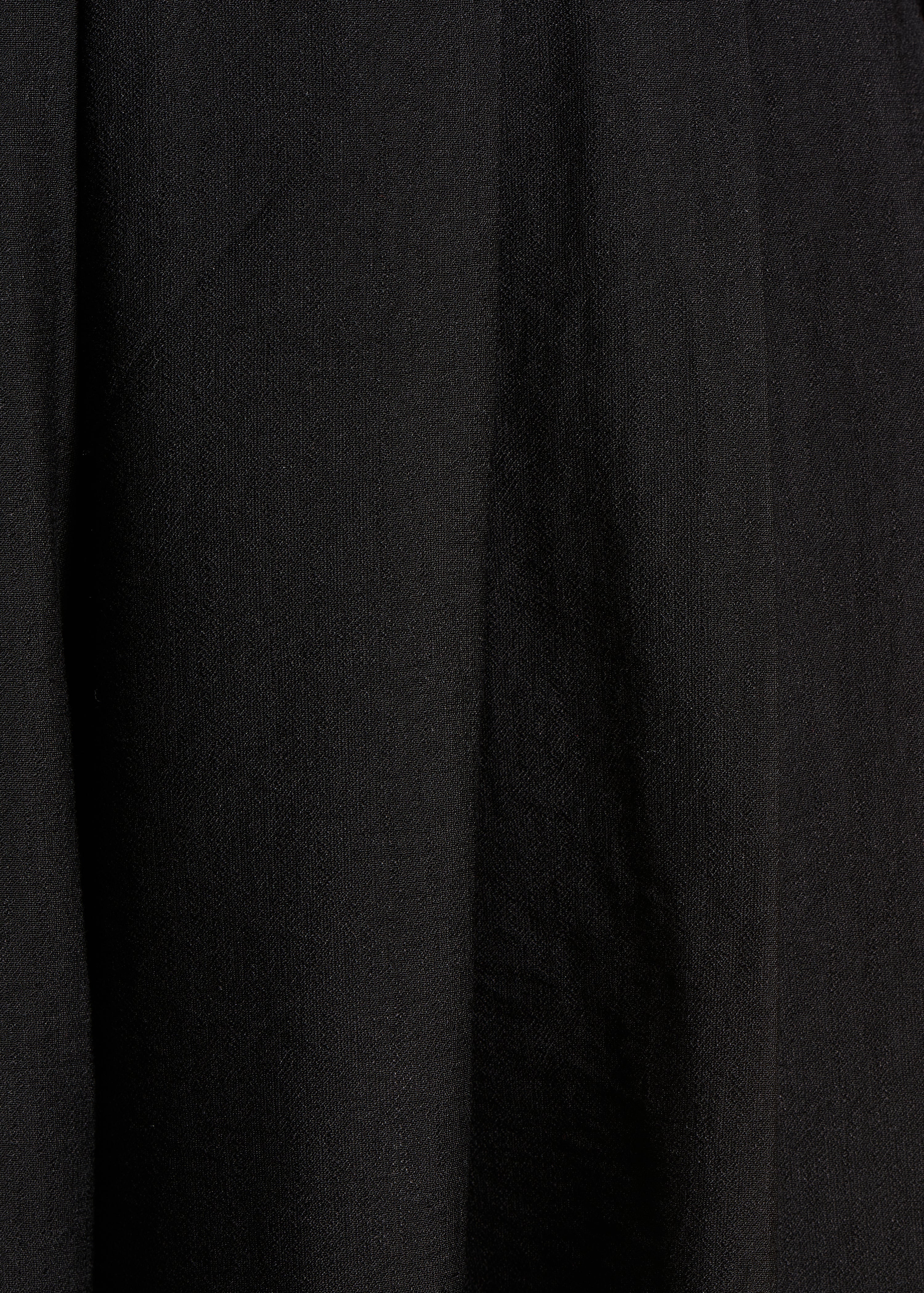 Pantalon noir long taille haute élastiquée