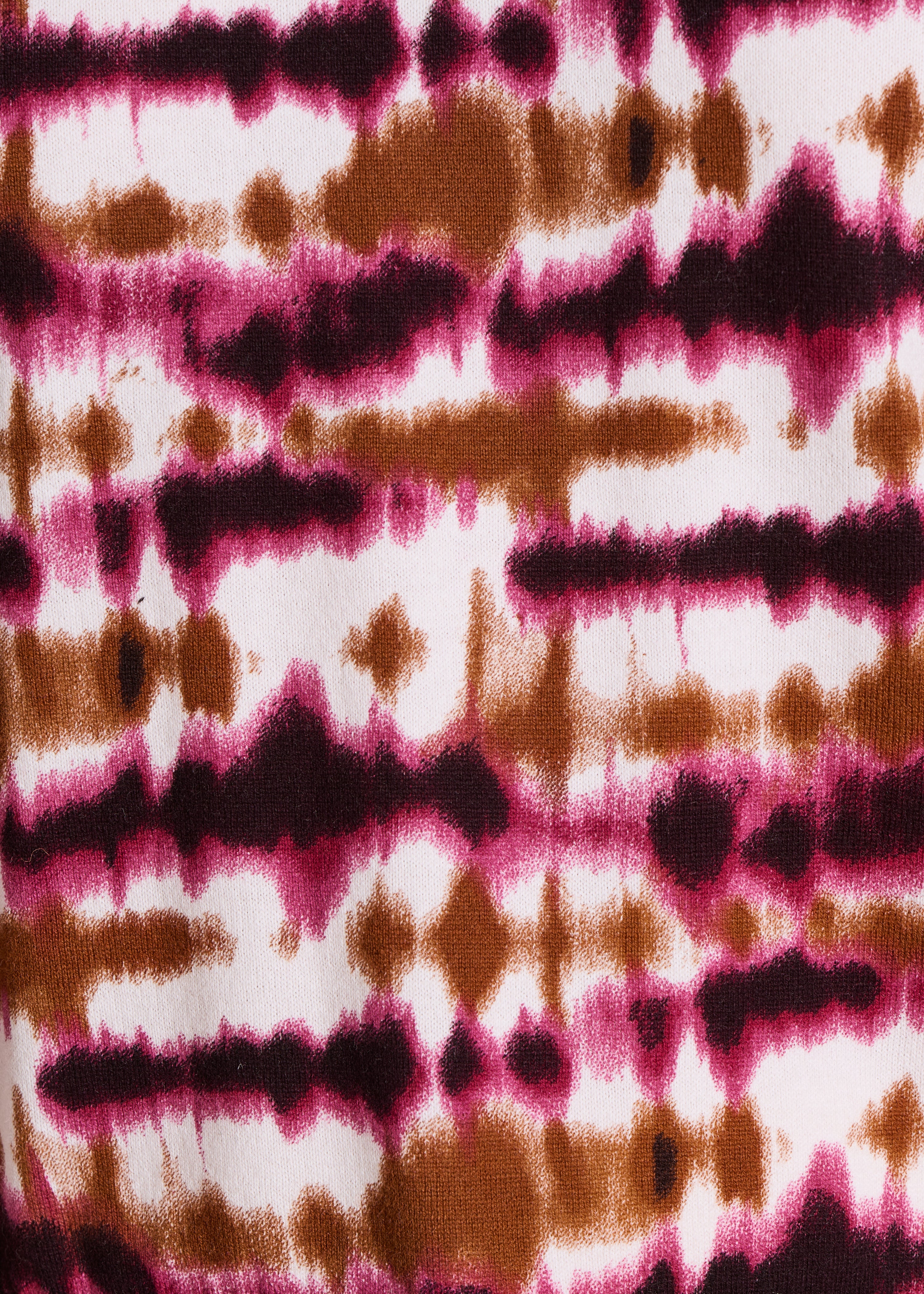 Maglia a maniche corte bordeaux stampata in cotone biologico