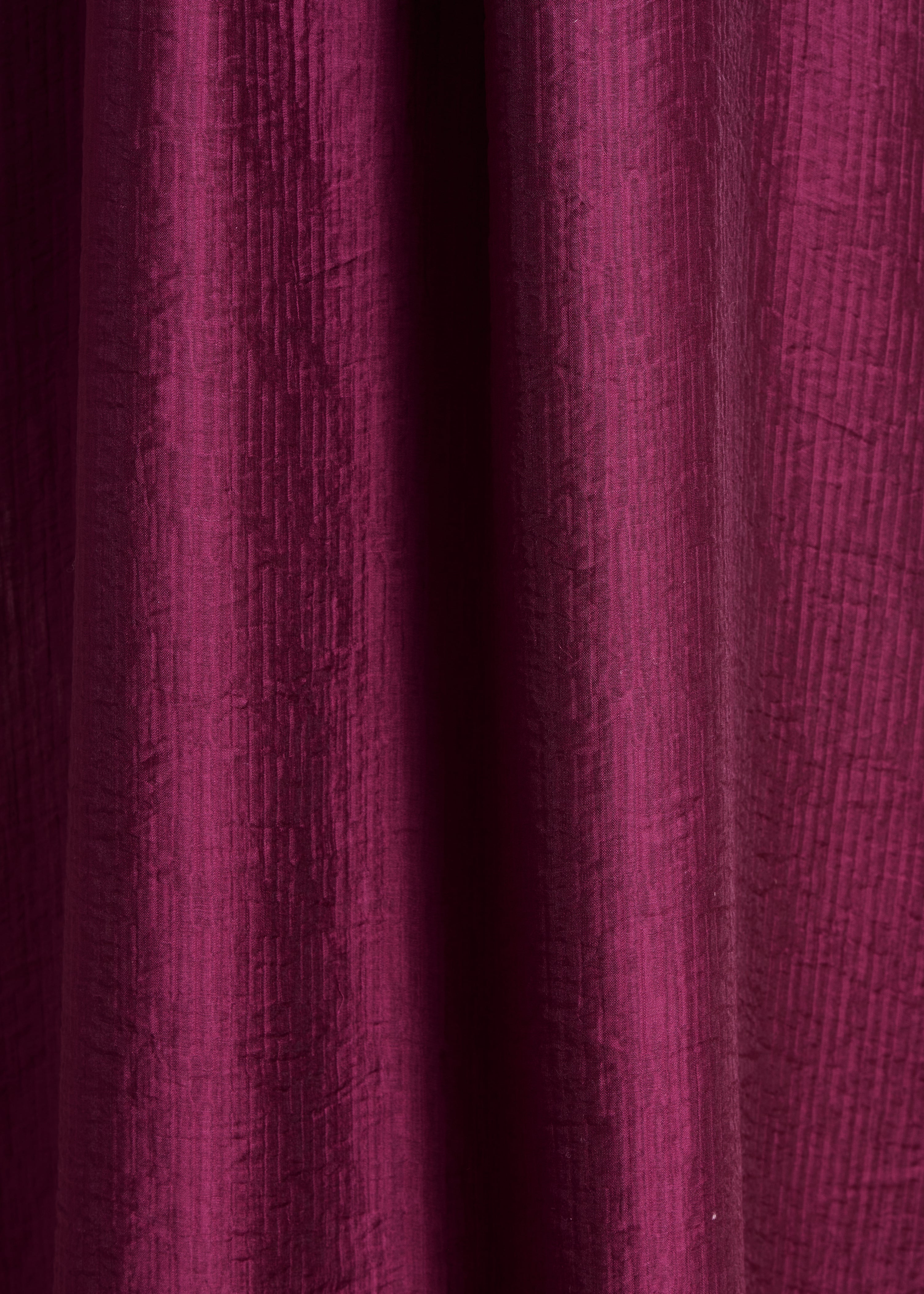 Robe longue ample violette manches 3/4