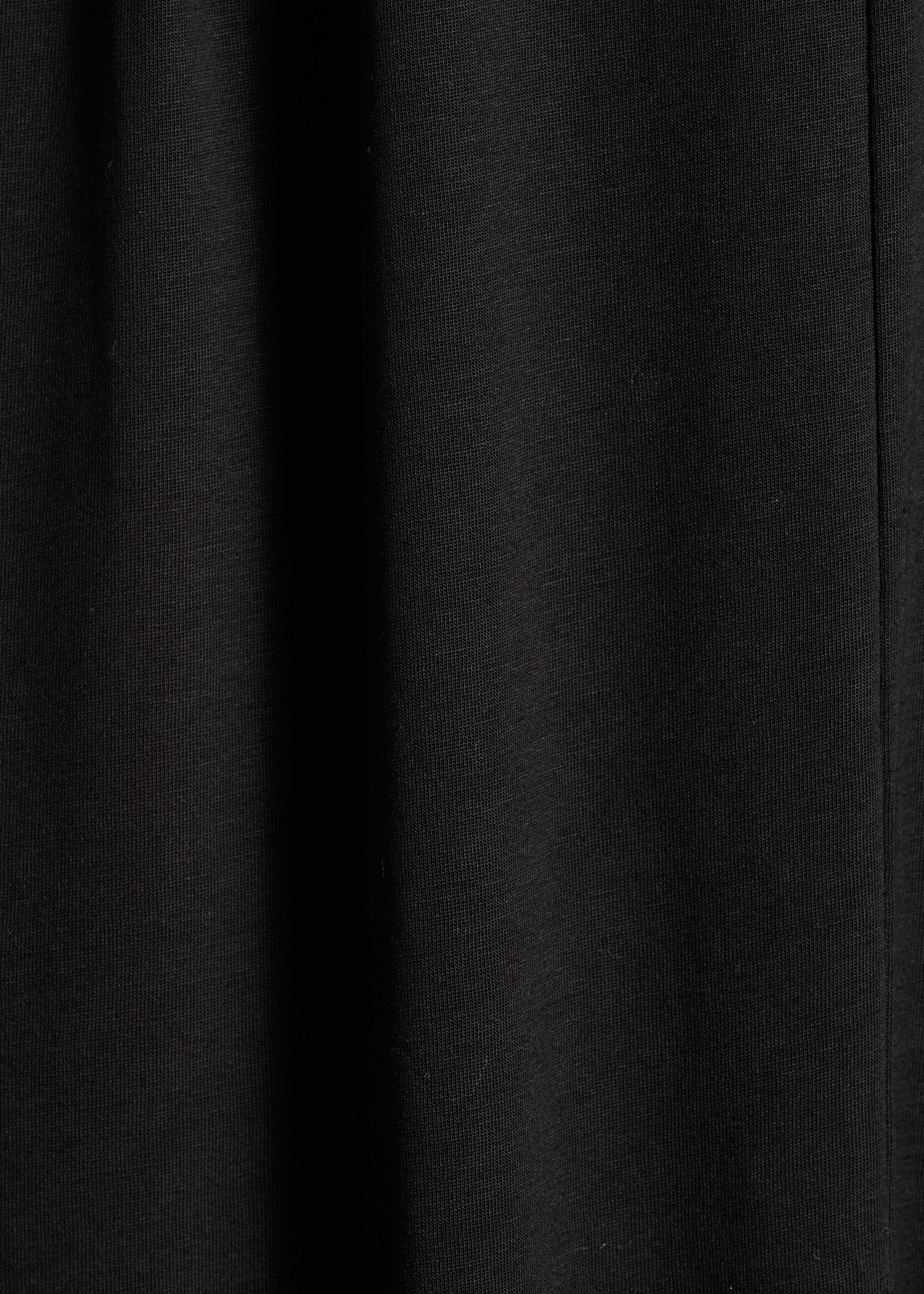 Vestido longo preto em lyocell