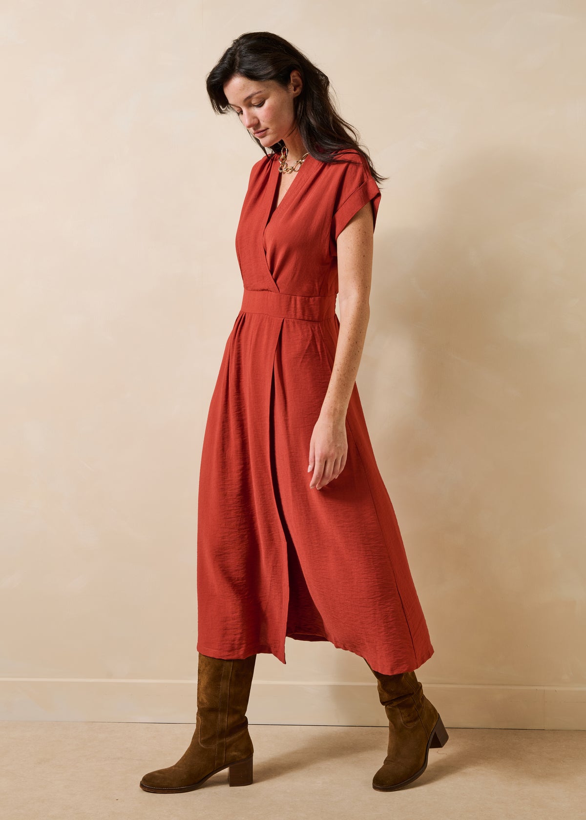 Terracotta dress - Fresa