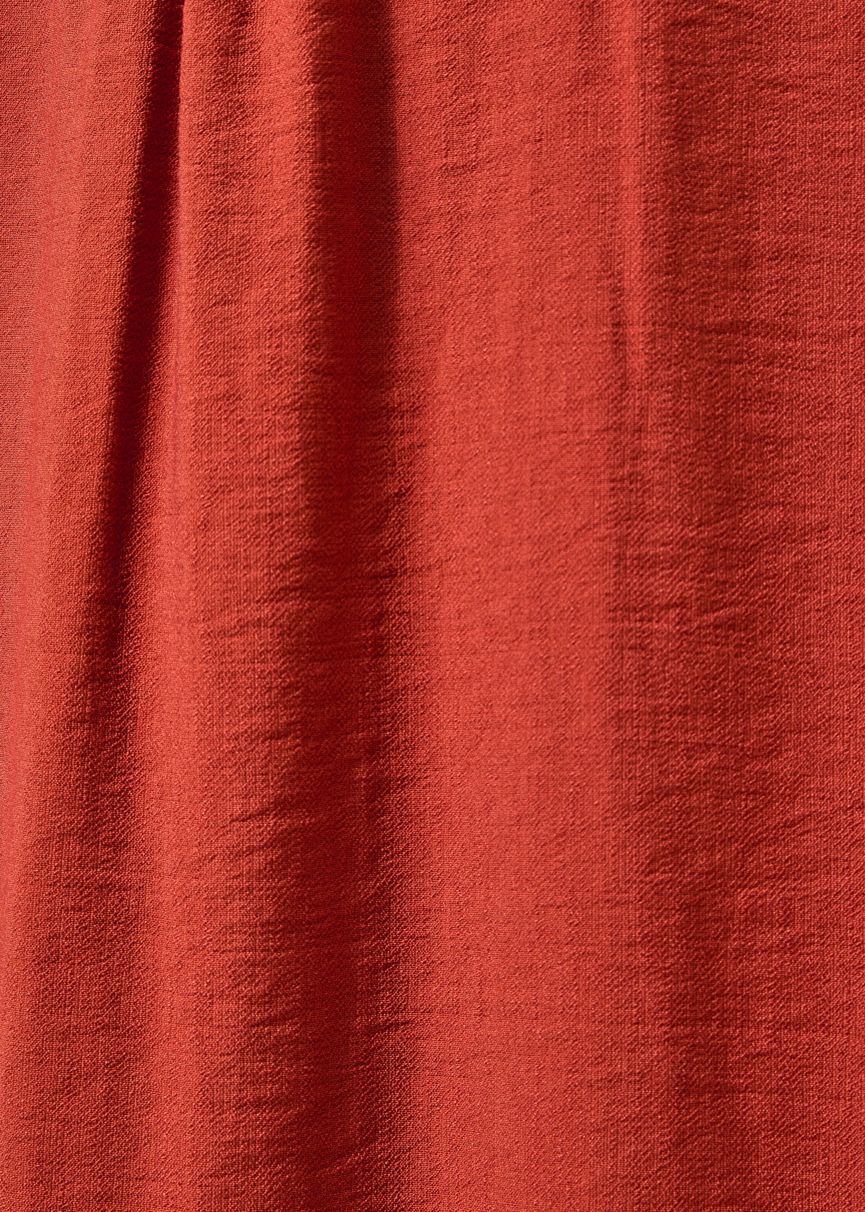 Robe longue cintrée terracotta cache-cœur