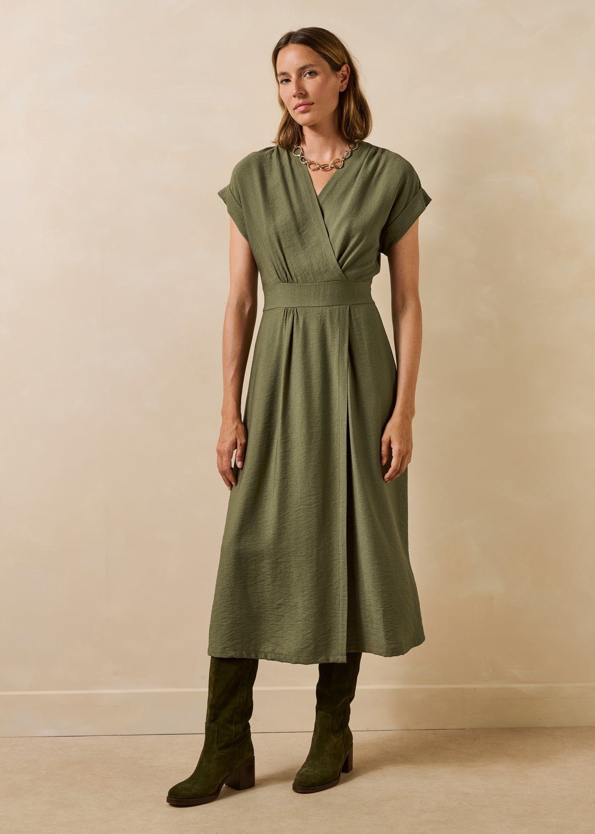 Khaki dress - Fresa