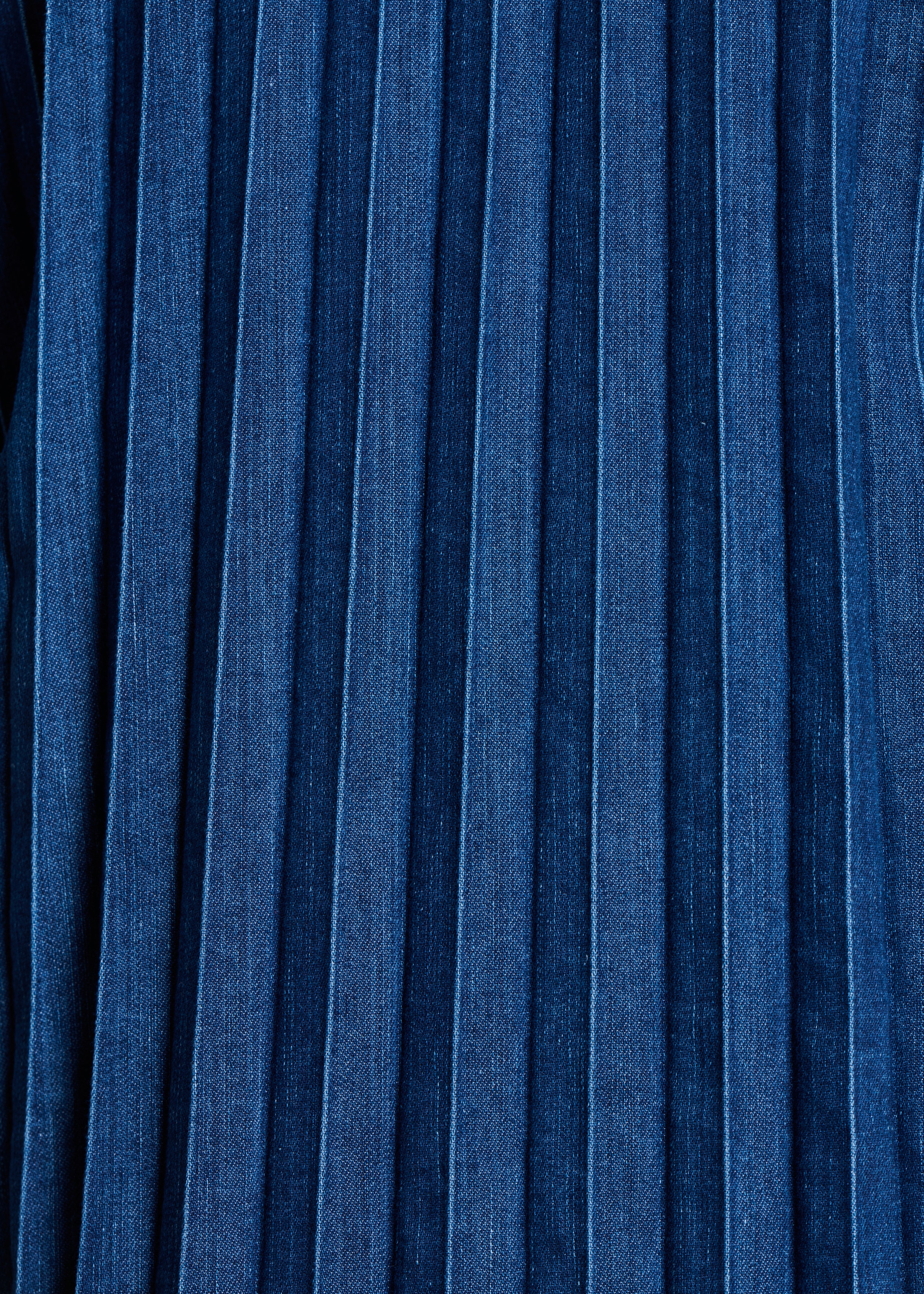 Robe courte en jean à manches courtes