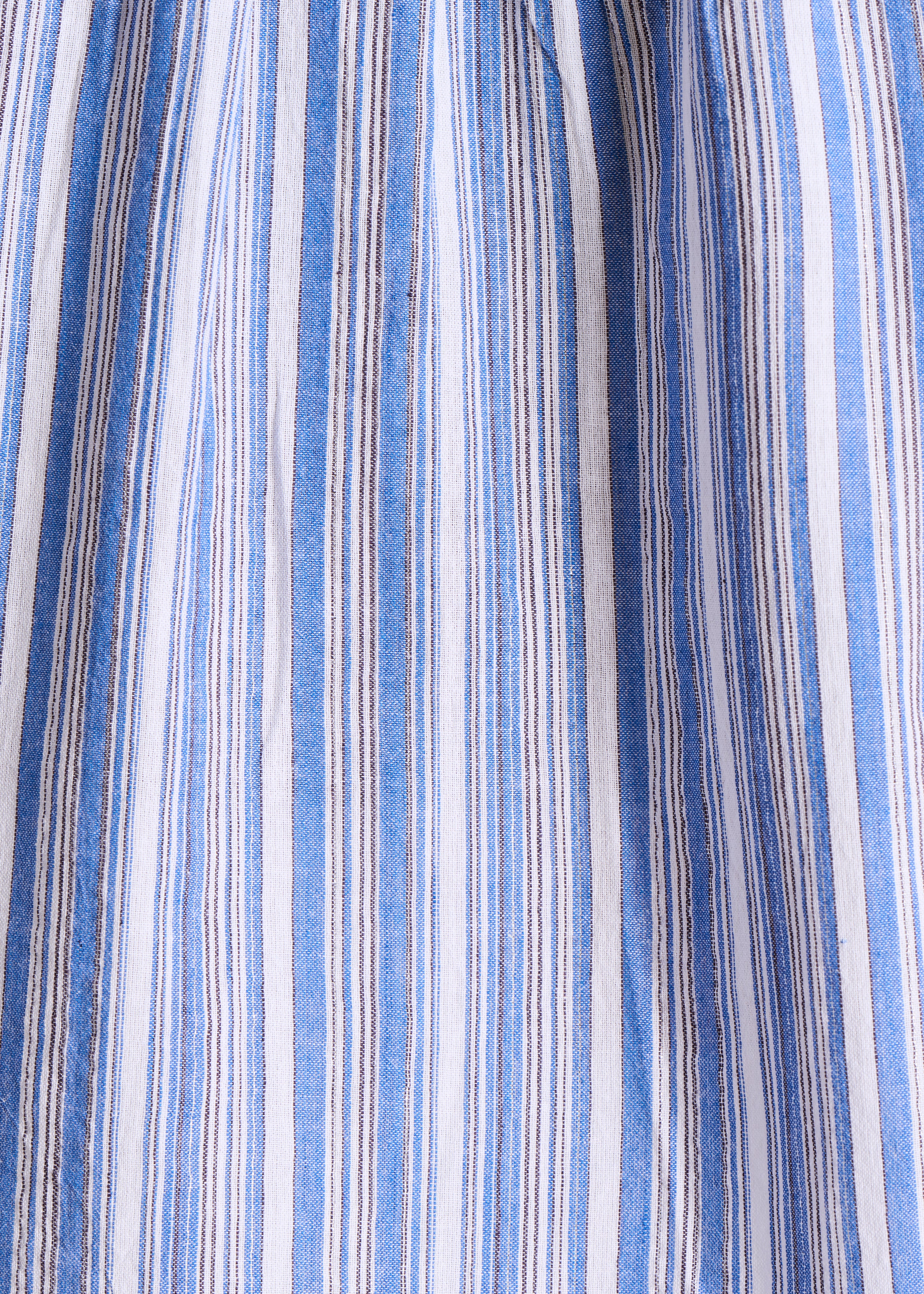 Blusa às riscas branco e azul em algodão biológico