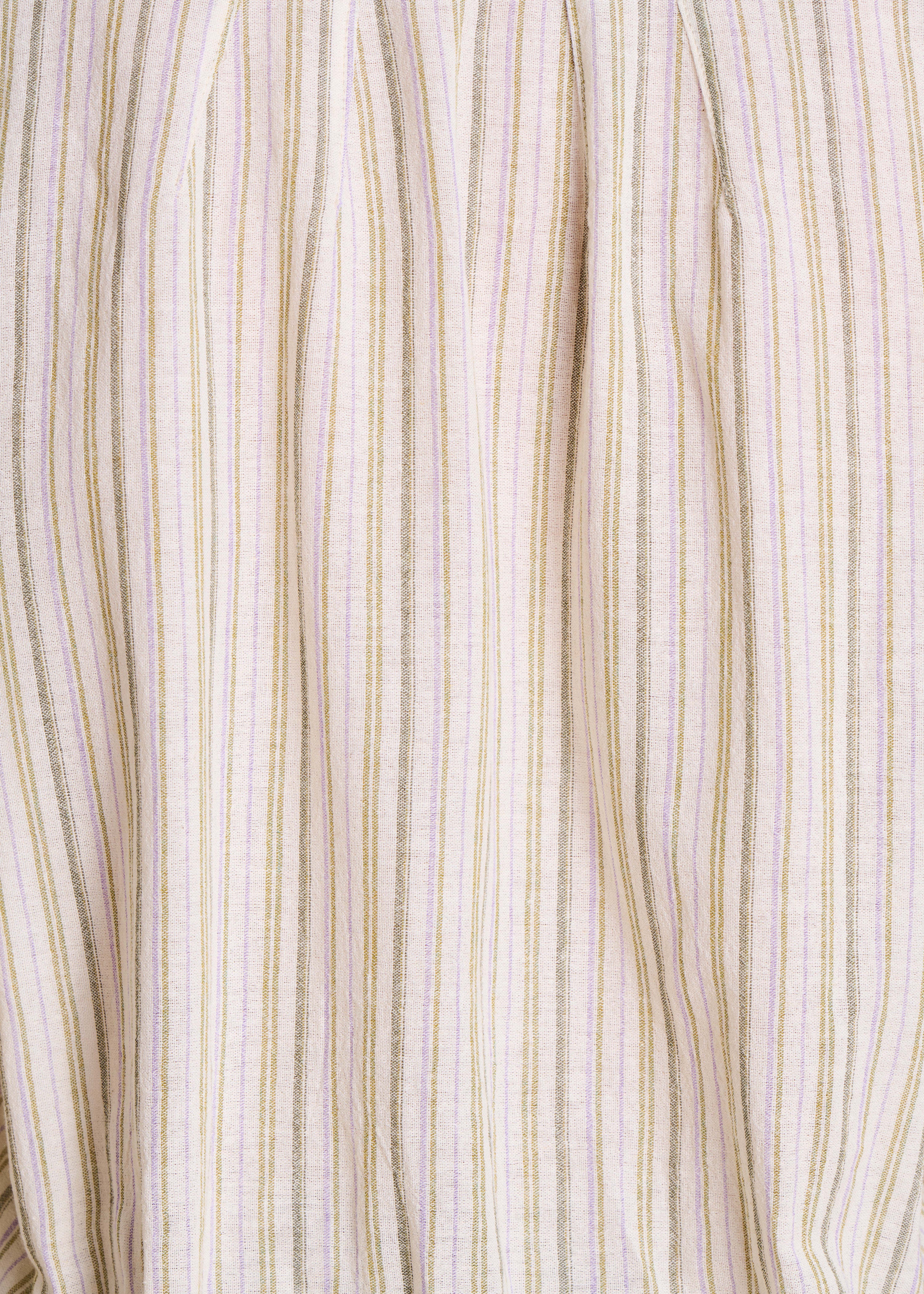 Ecru striped top with 3/4 sleeves