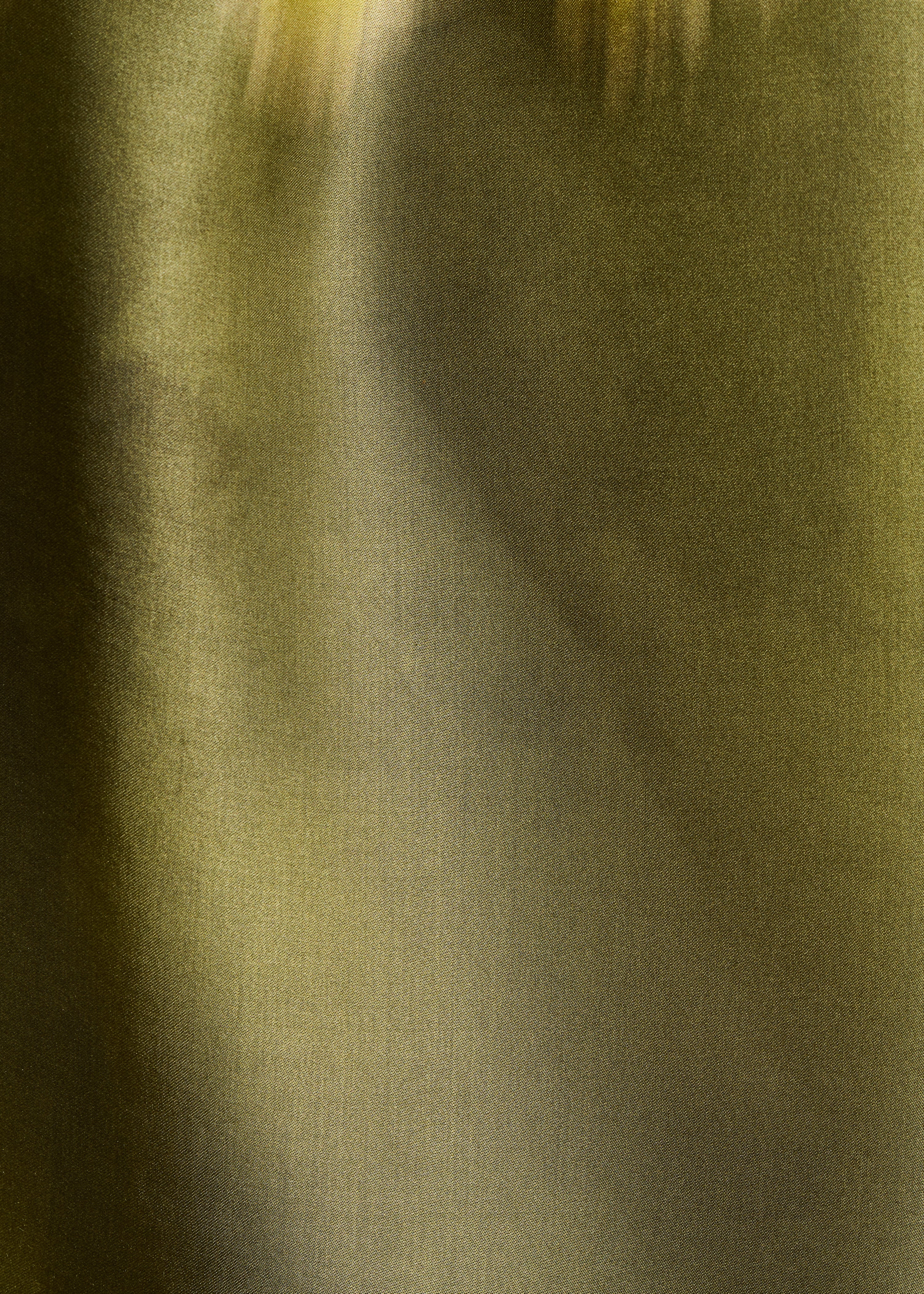 Green fluid tie-dye print satin top