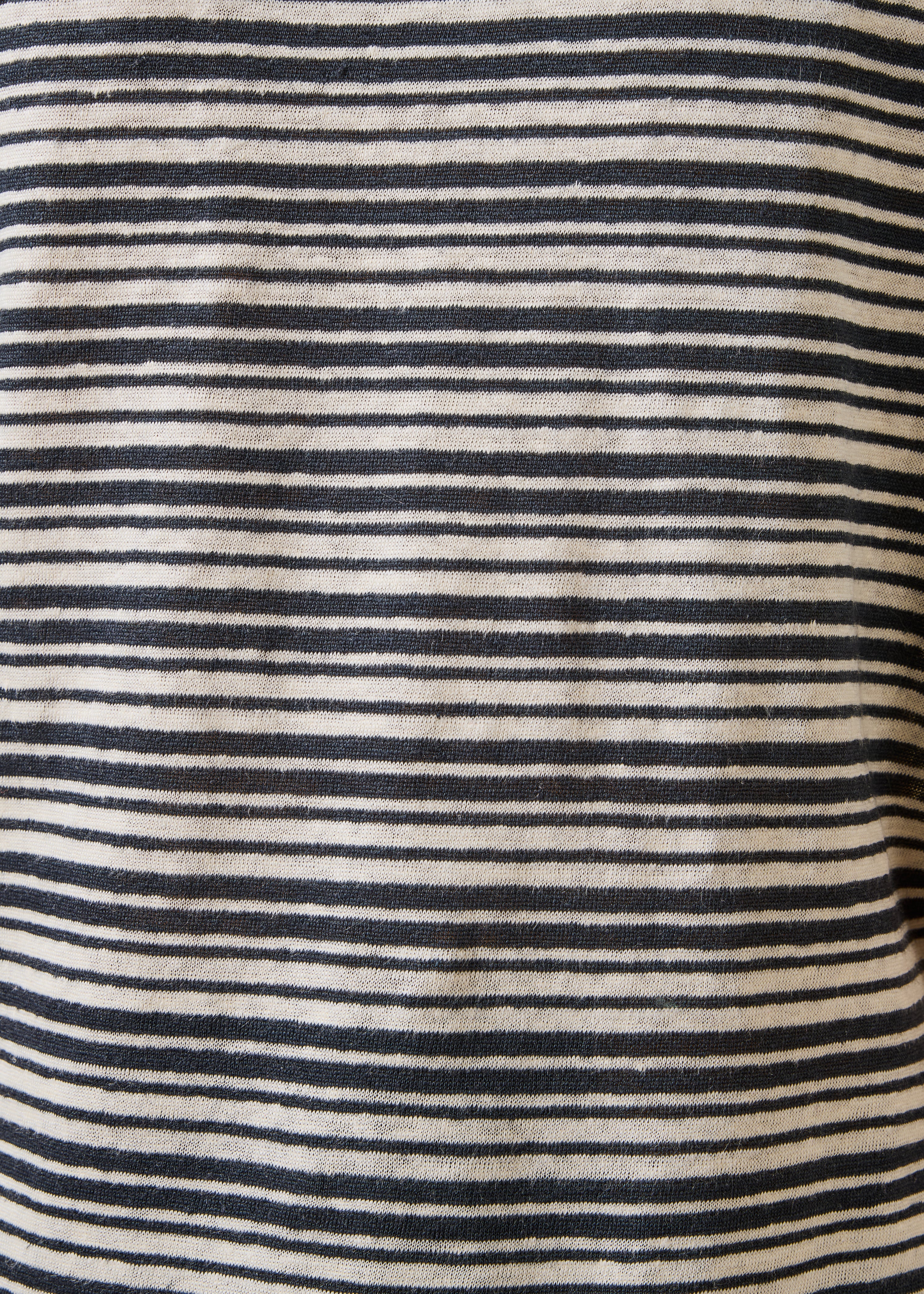Ecru striped short-sleeve T-shirt