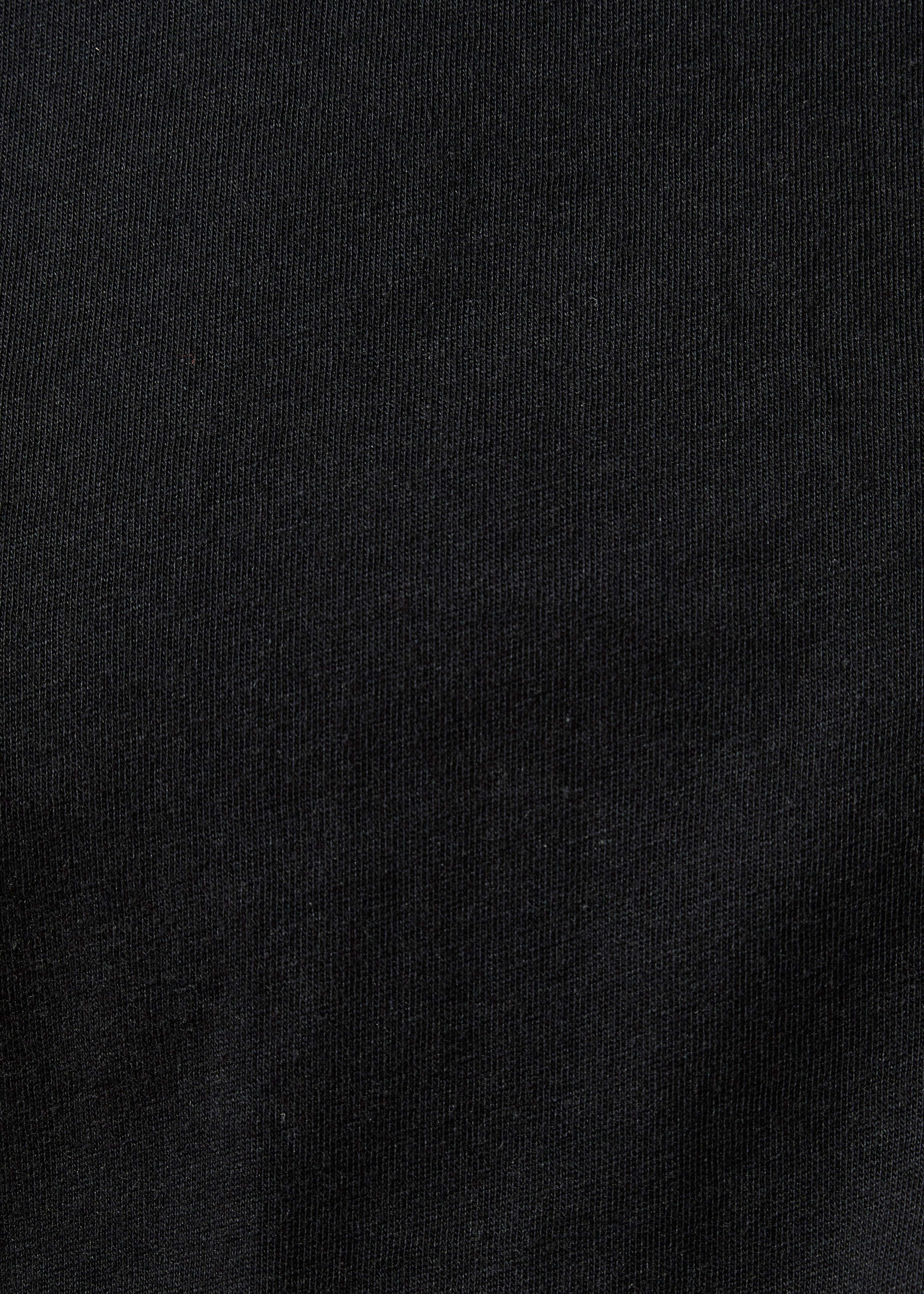 T-shirt noir manches courtes en coton biologique