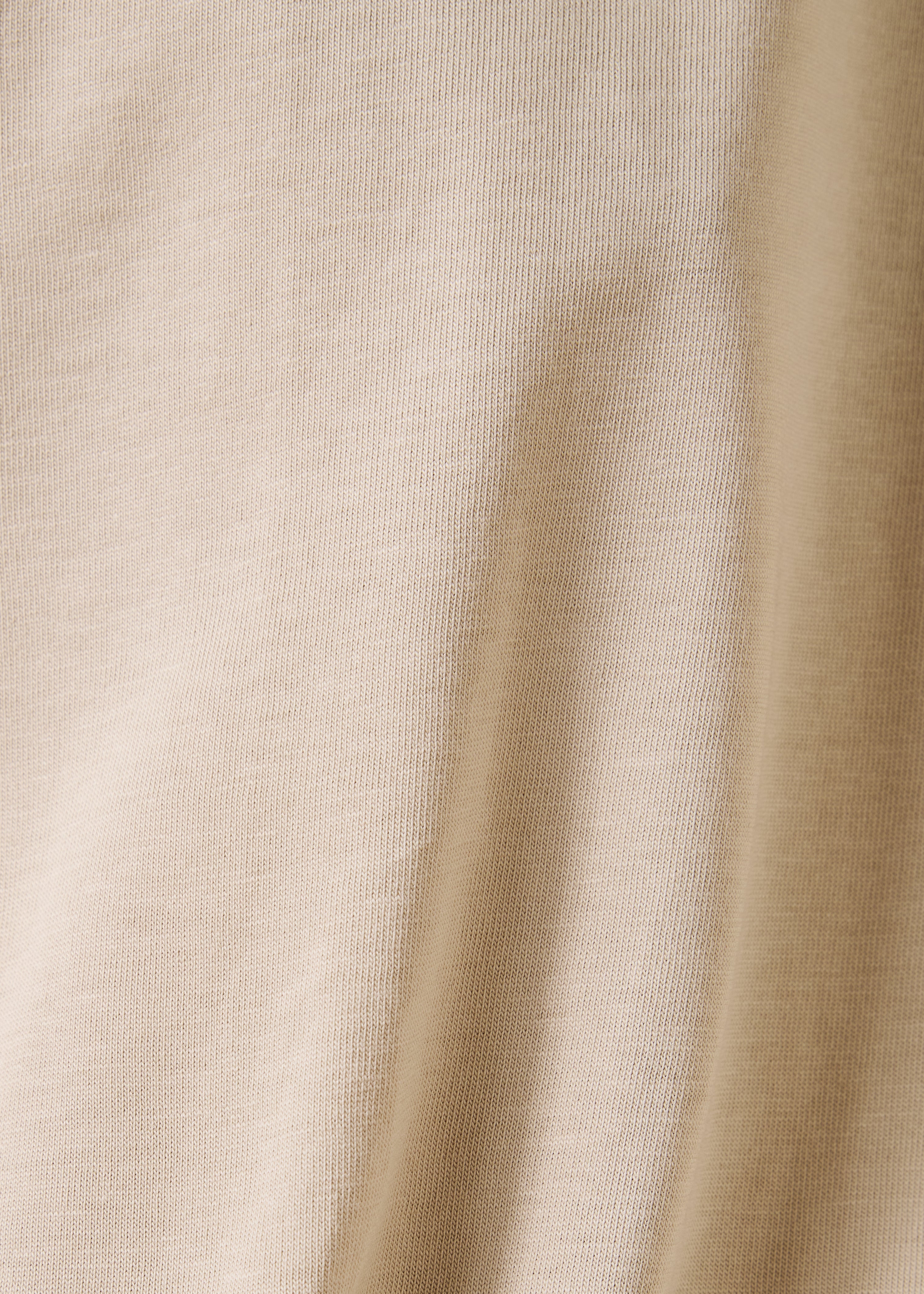 T-shirt beige manches courtes en coton biologique
