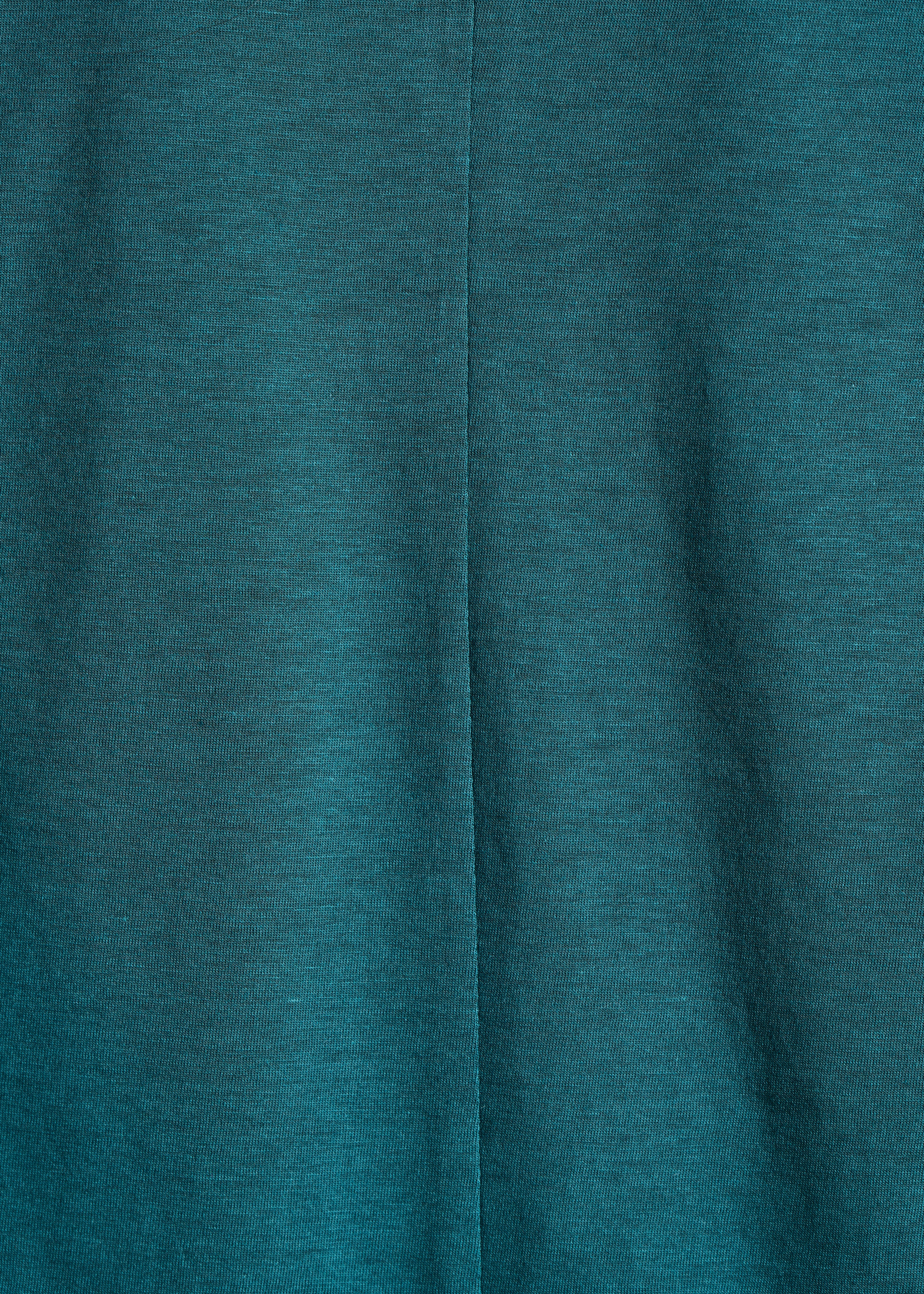 Loose petrol green V-neck T-shirt