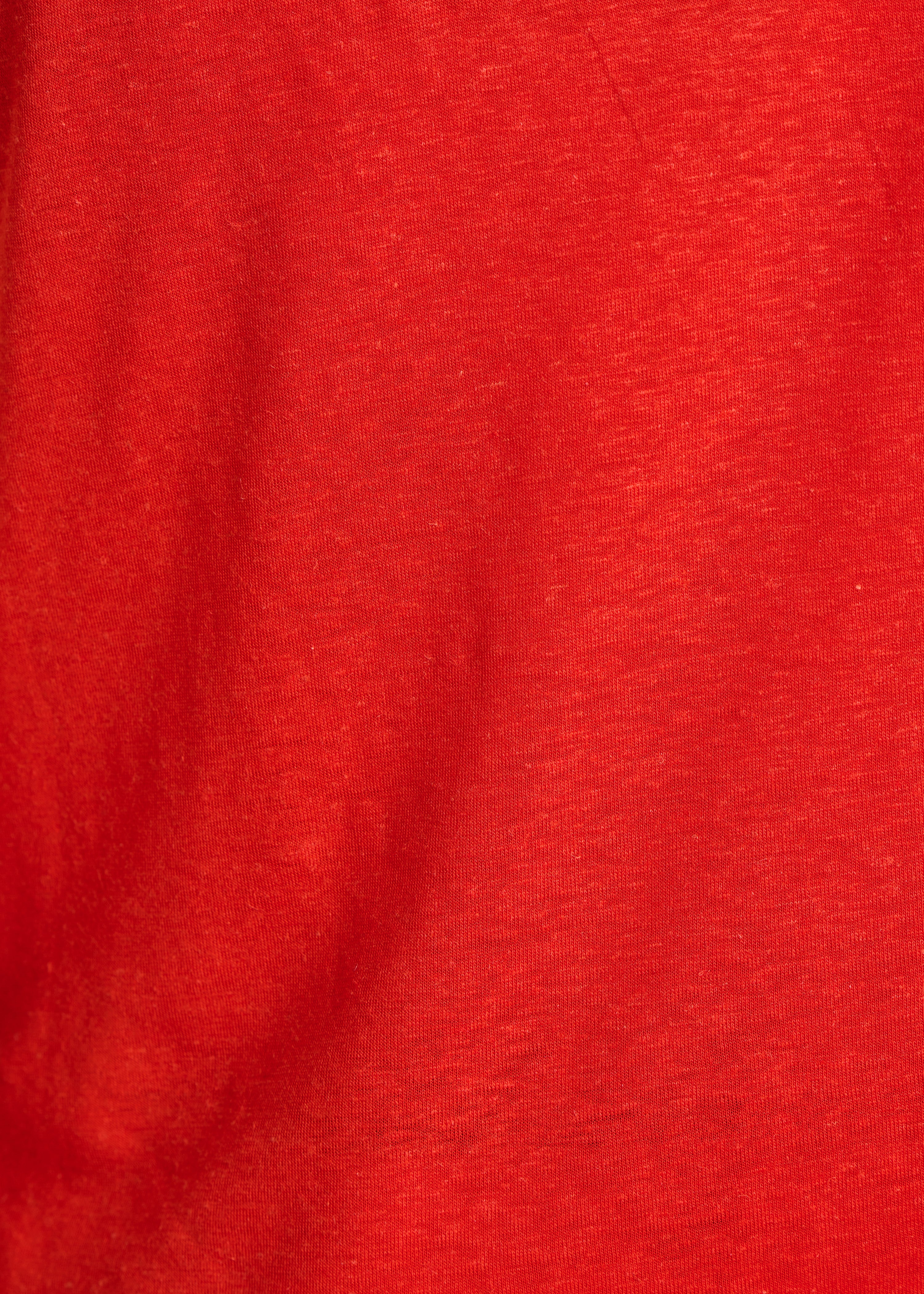 Rotes Trägershirt aus Lyocell-Leinen-Jersey